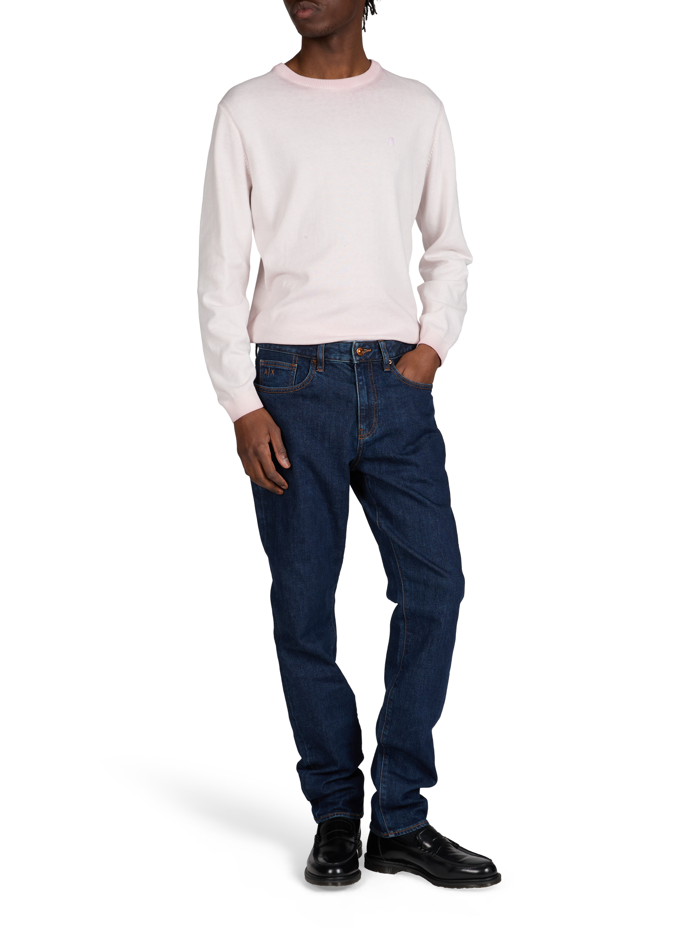 Slim stretch jeans in blended cotton. ARMANI EXCHANGE Blue