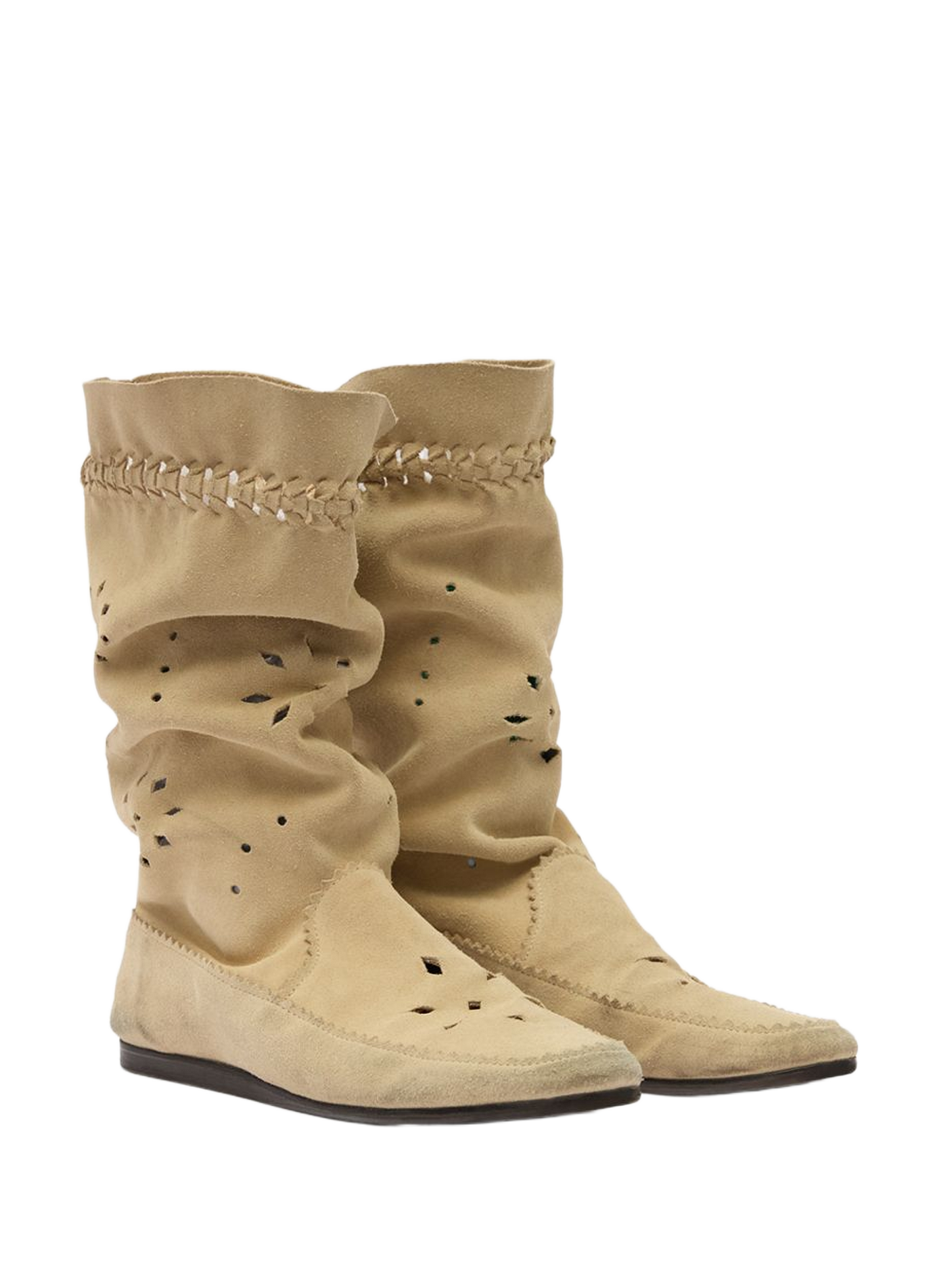 Soft suede calf Welky boots ISABEL MARANT Beige