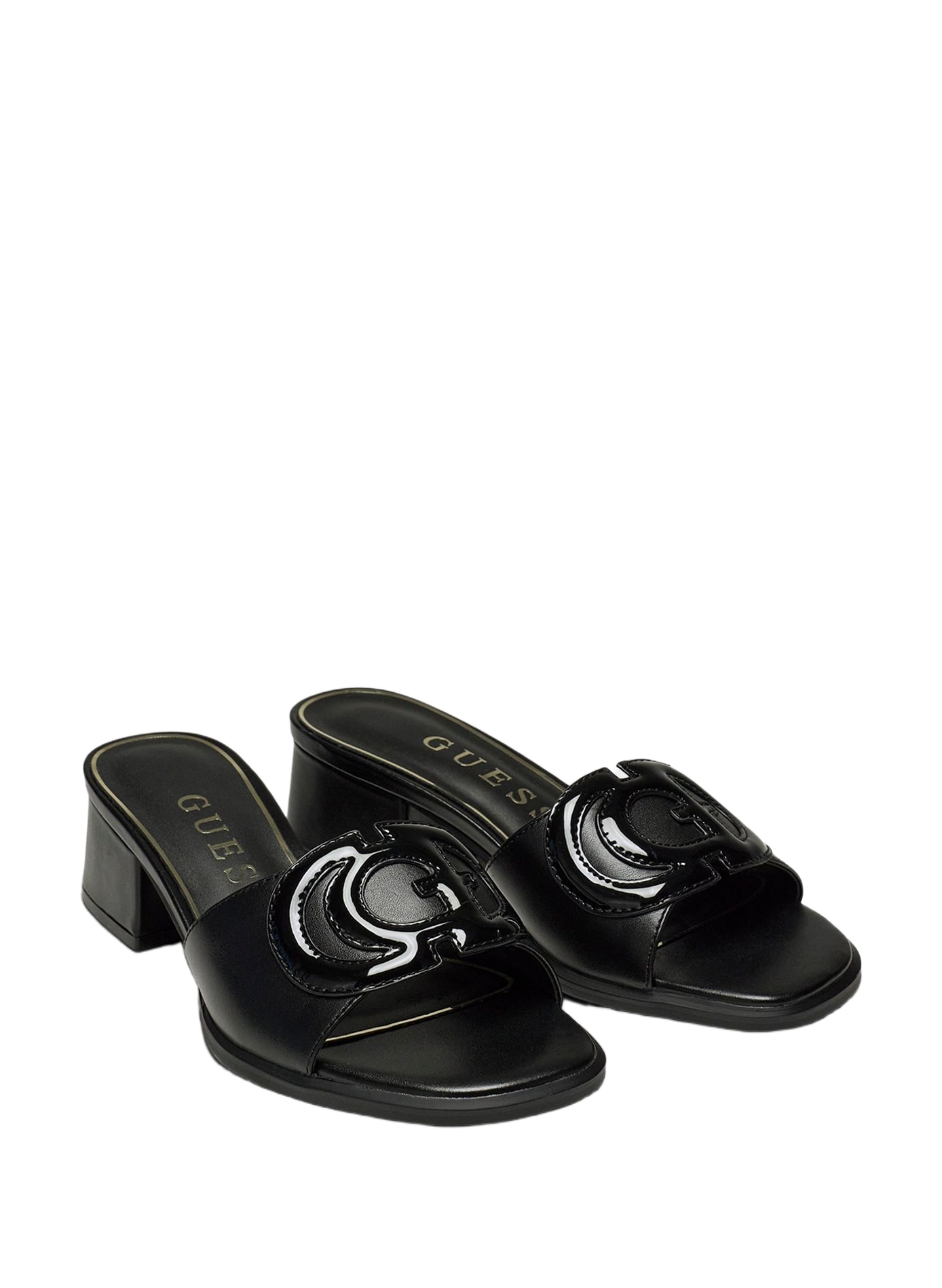 Mules Cerinna en cuir  GUESS Noir