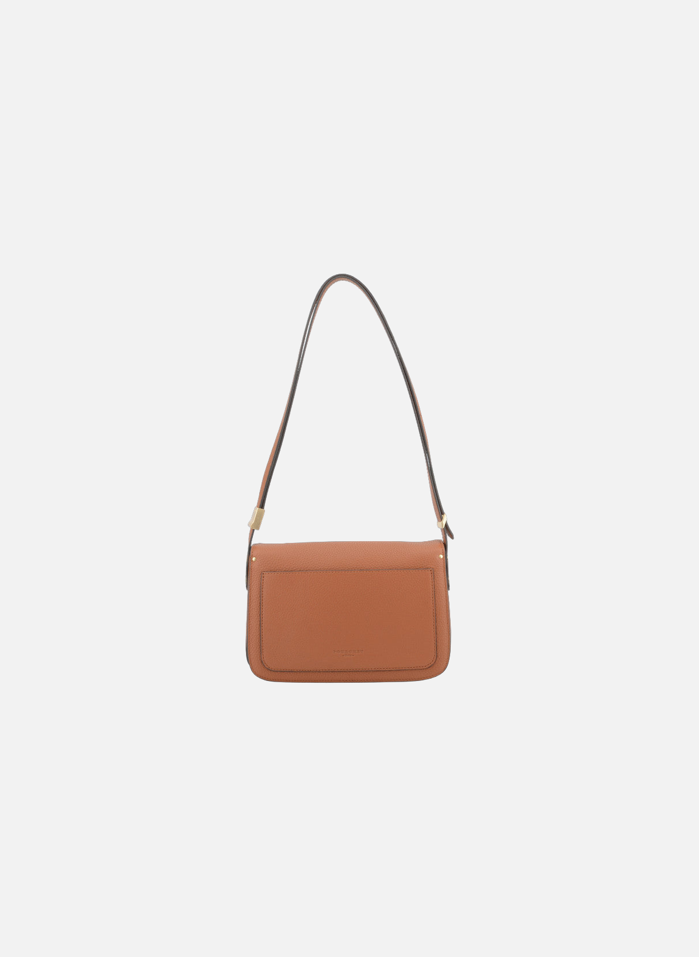 Auteuil | sac porté travers gm en cuir de vachette POURCHET Marron