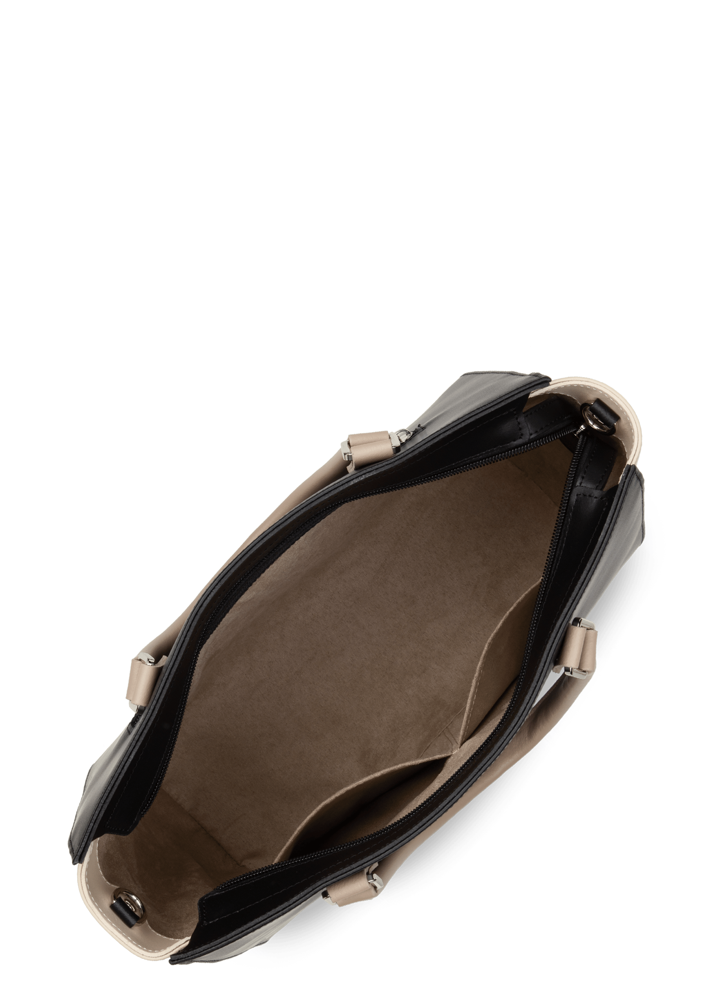 Grand sac cabas main - smooth LANCASTER Noir