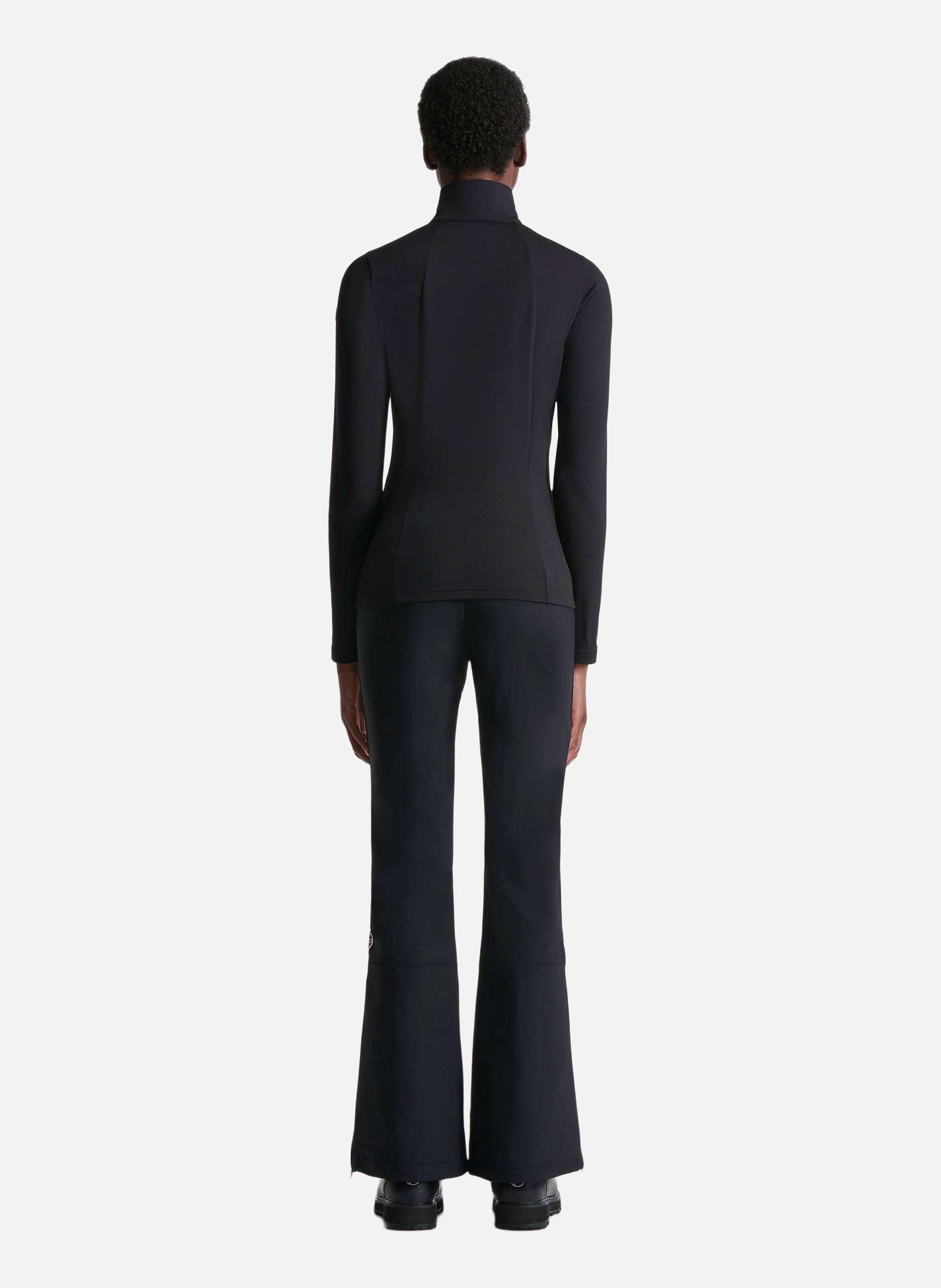Stellia high-neck fitted sweater. FUSALP Black