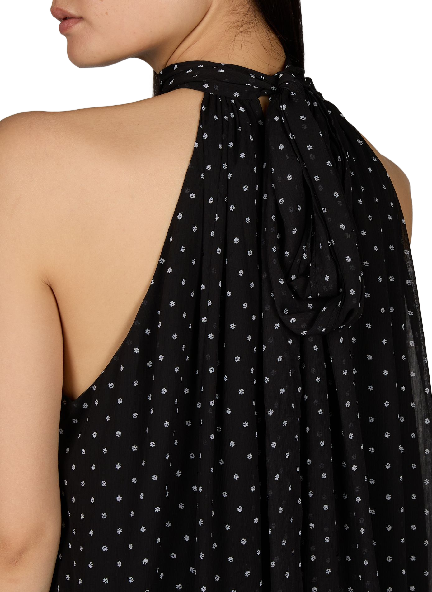 Sleeveless floral jumpsuit ROTATE Black