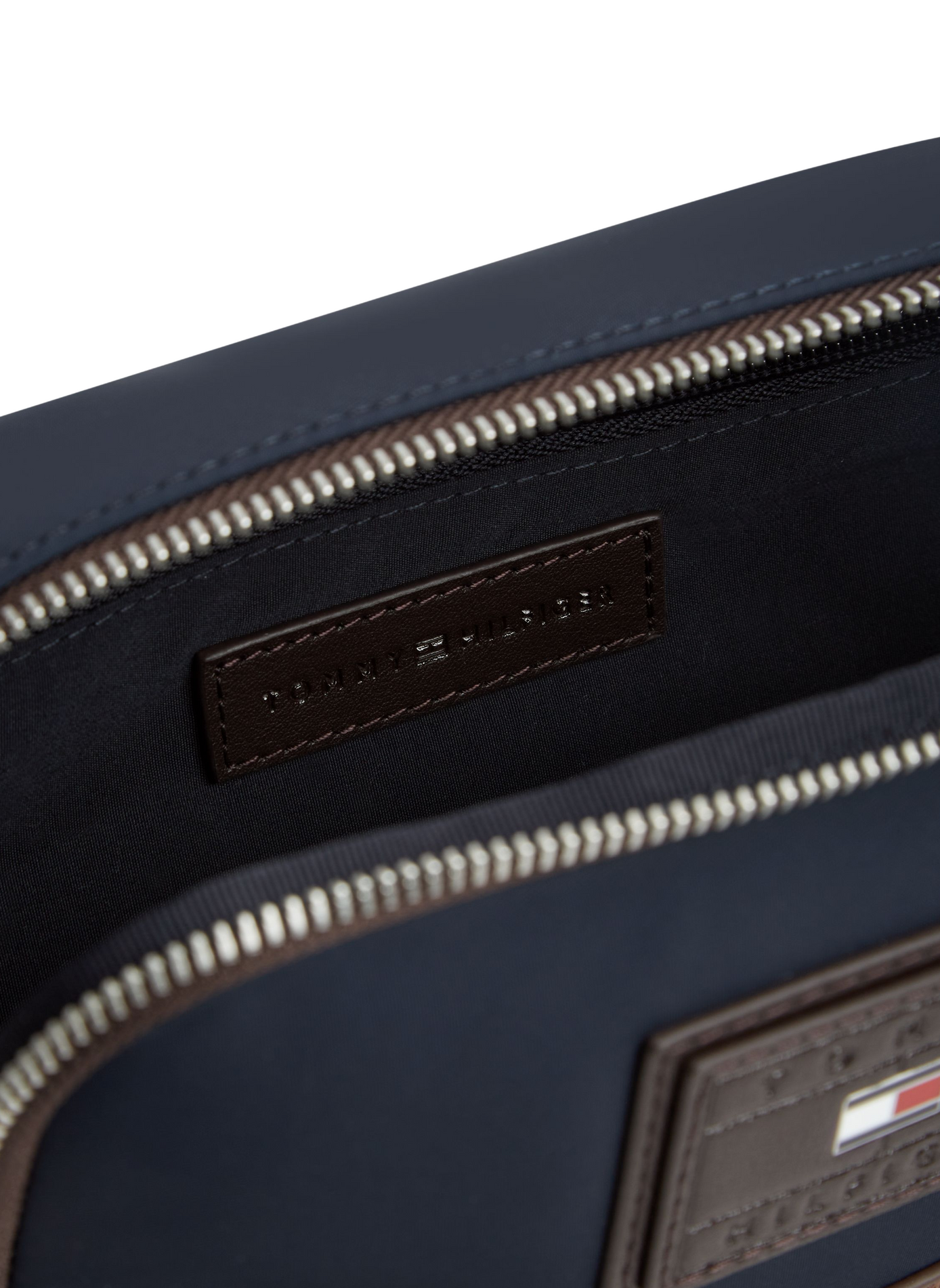 Sac bandoulière à empiècement daim  TOMMY HILFIGER Bleu