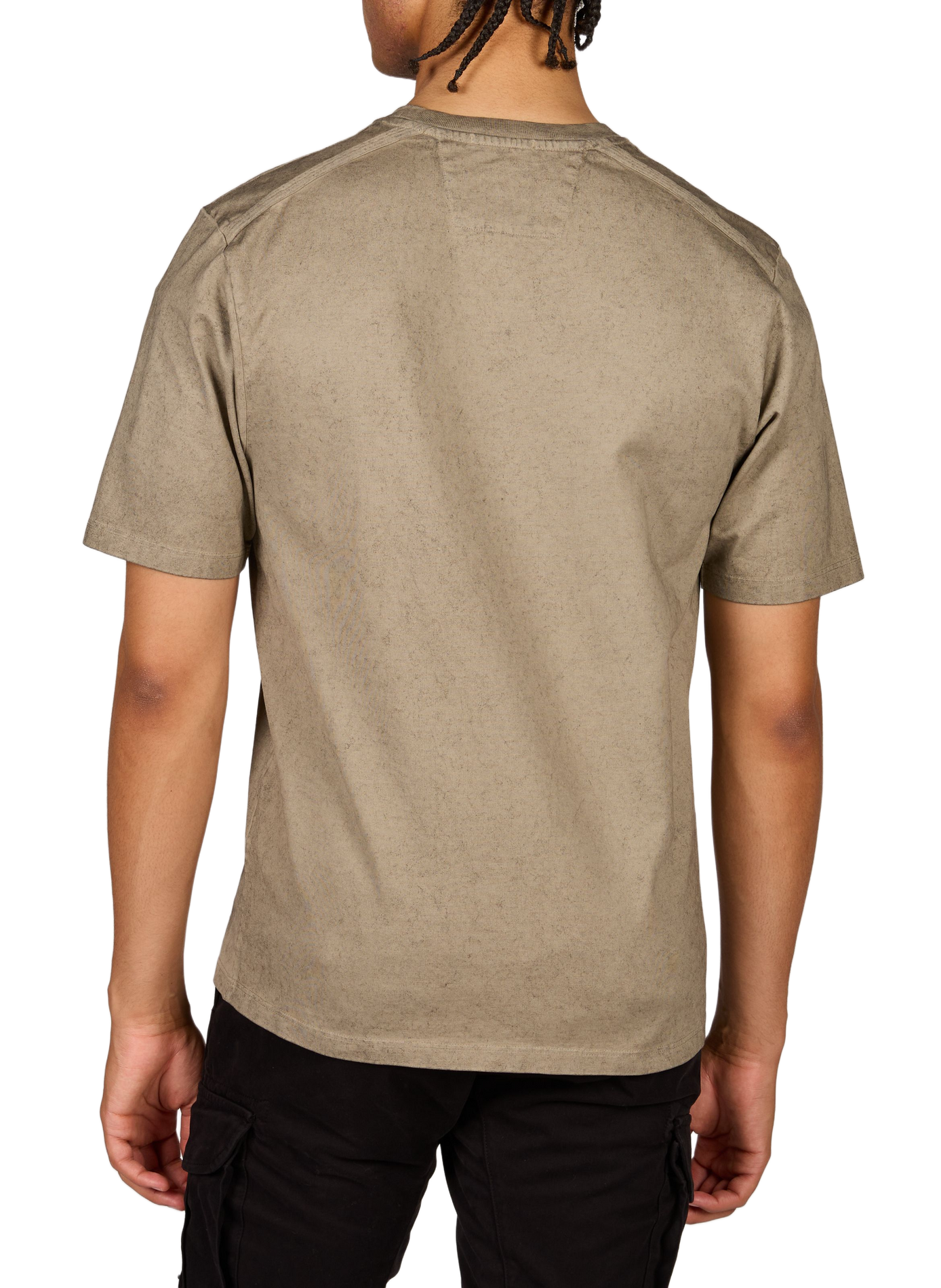 T-shirt met katoenen logo CP COMPANY Bruin