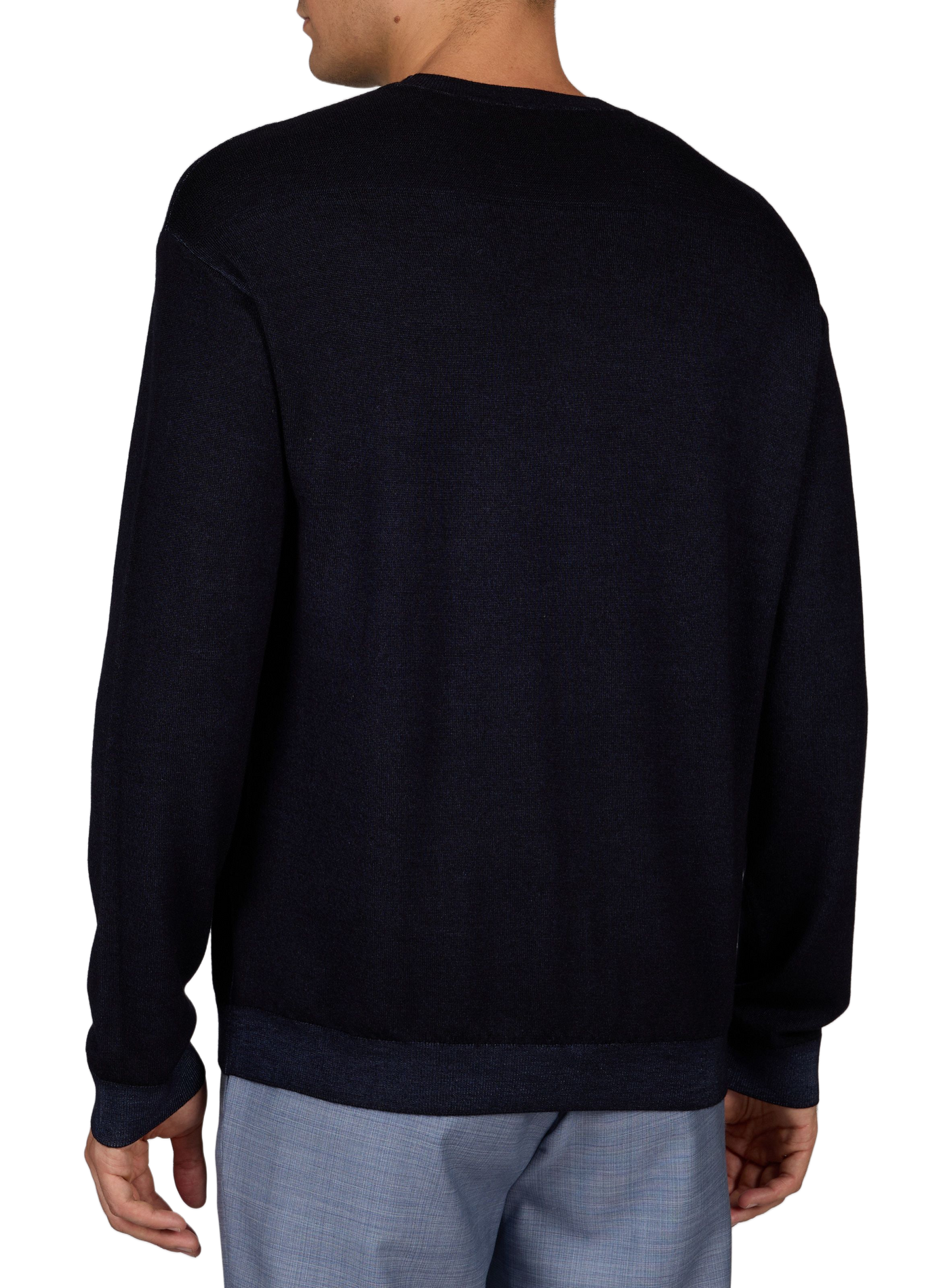 Sweatshirt in virgin wool EMPORIO ARMANI Blue