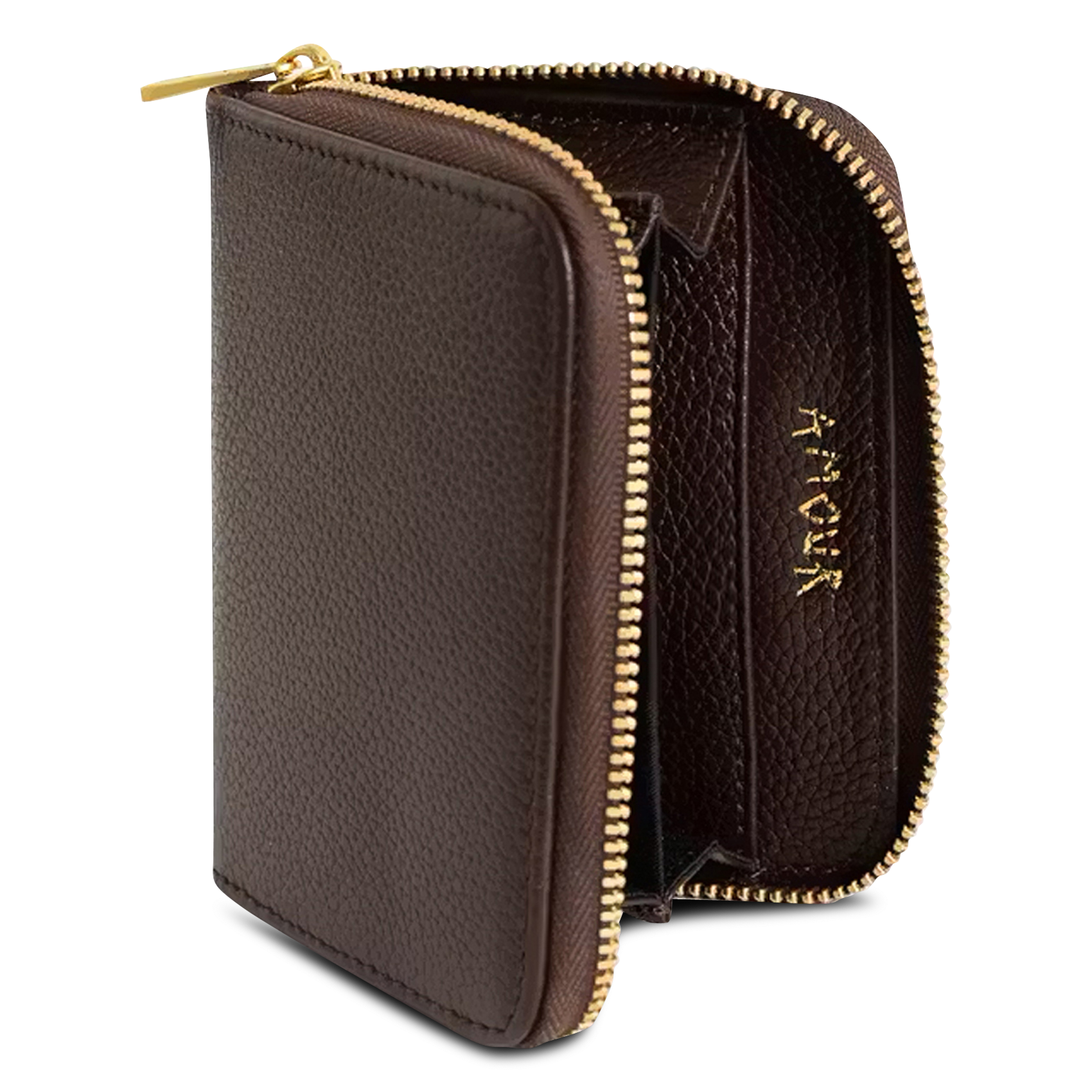Portefeuille en cuir mini zv | Marron ZADIG&VOLTAIRE Femme