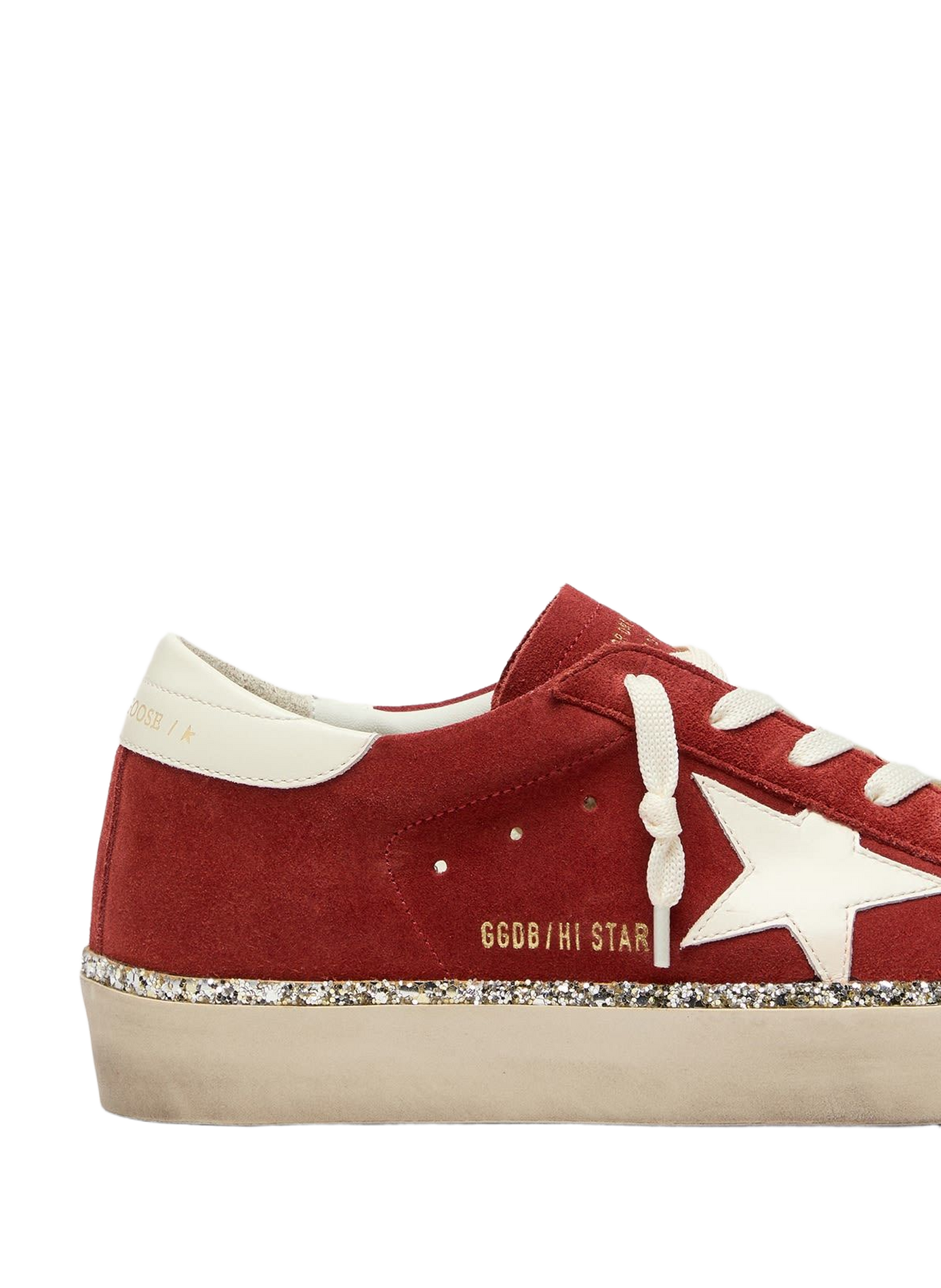 Hi Star sneakers van suède leer met glitter GOLDEN GOOSE Veelkleurig