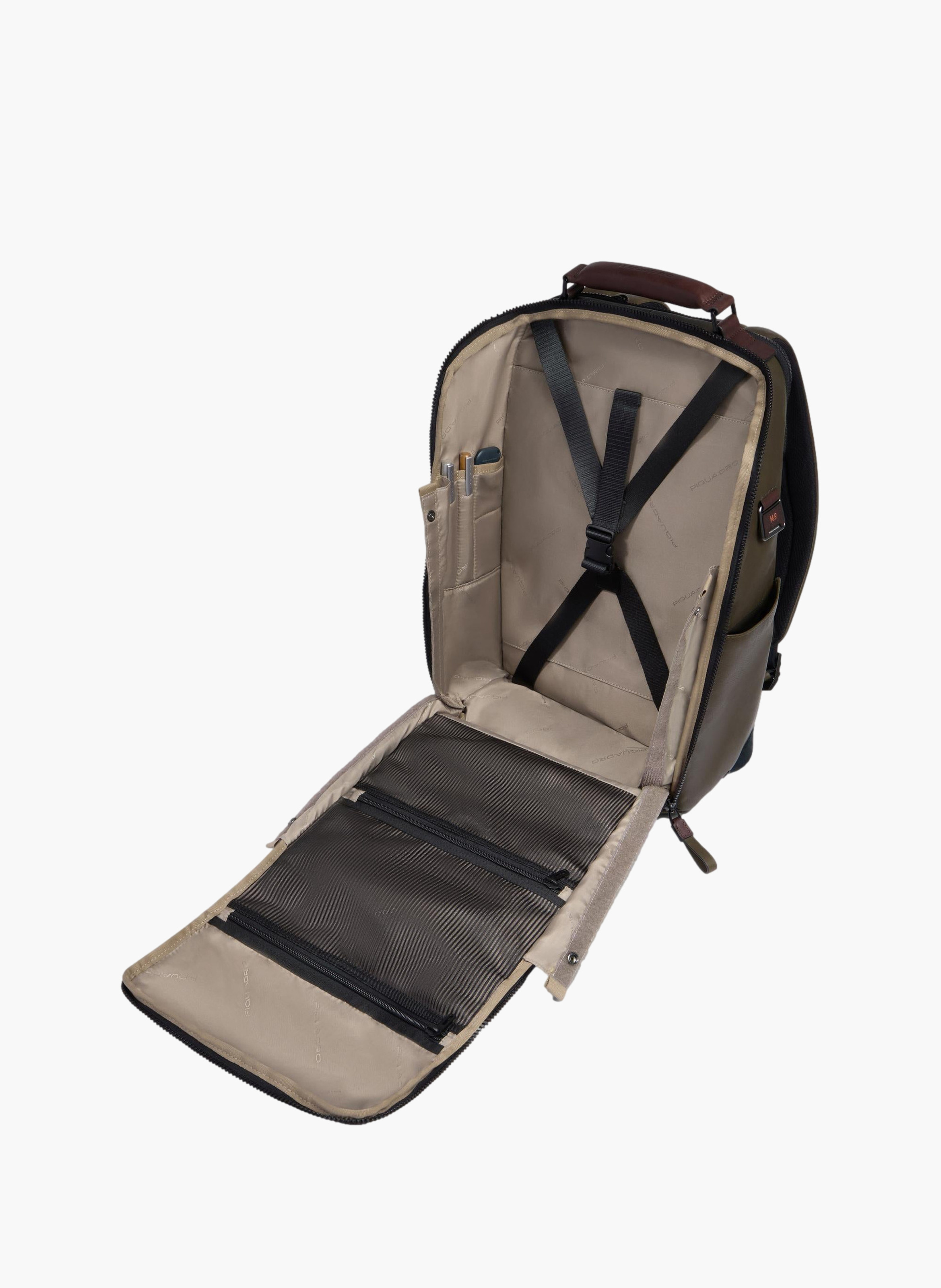Sac à dos de voyage pour ordinateur 15,6" PIQUADRO Vert