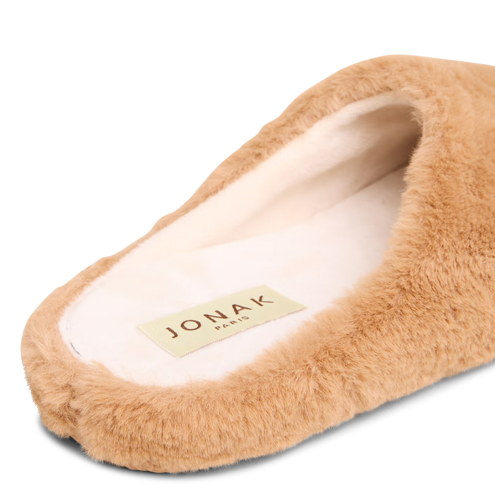 Chaussons effet fourrure jude JONAK Marron
