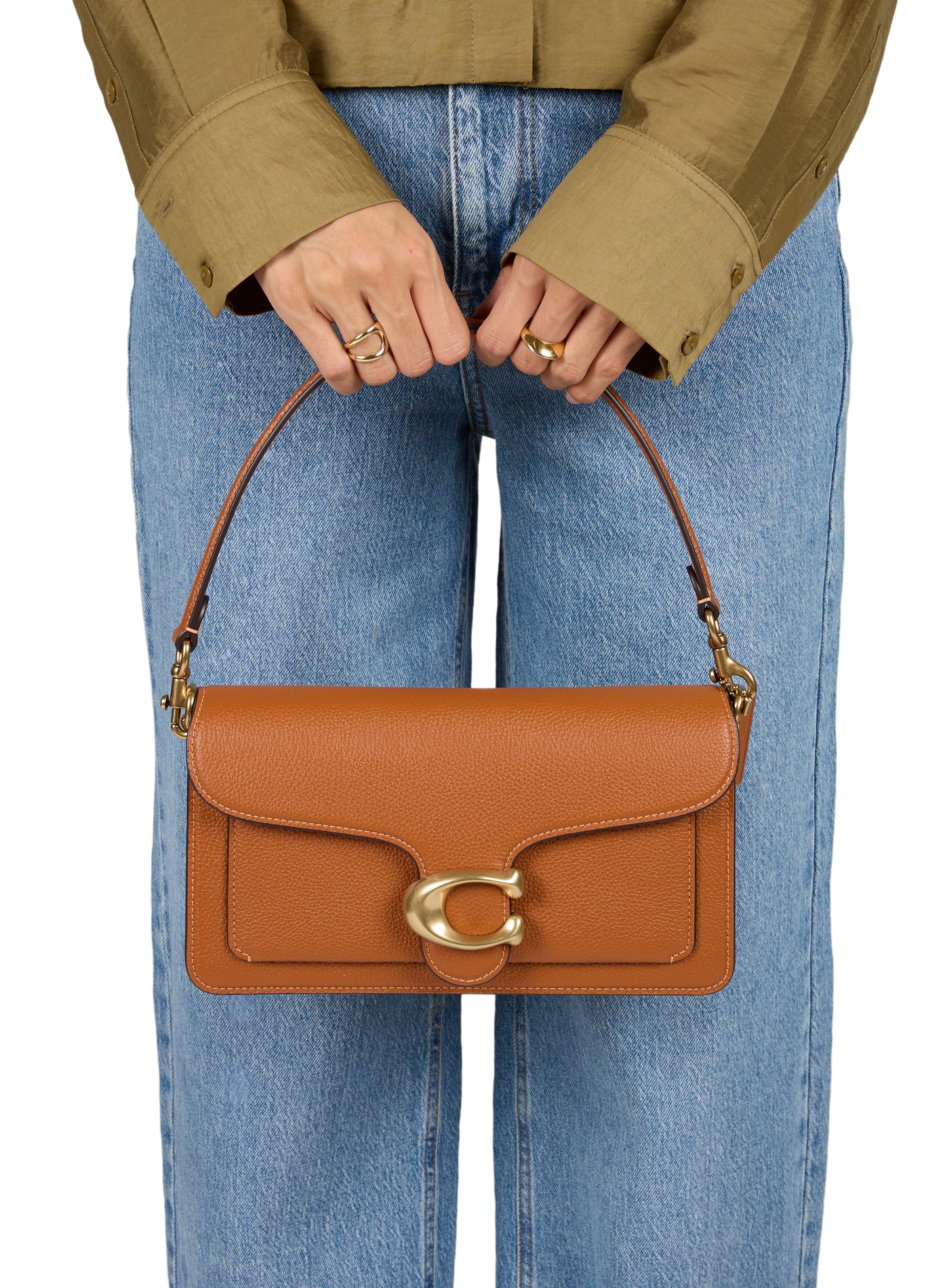 Schultertasche Tabby 26 COACH Braun