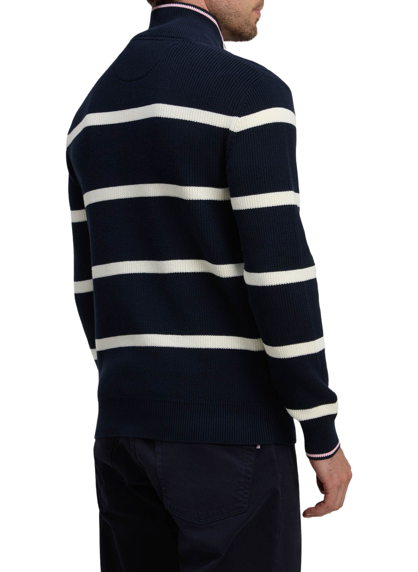 Pull col montant en coton EDEN PARK Blue