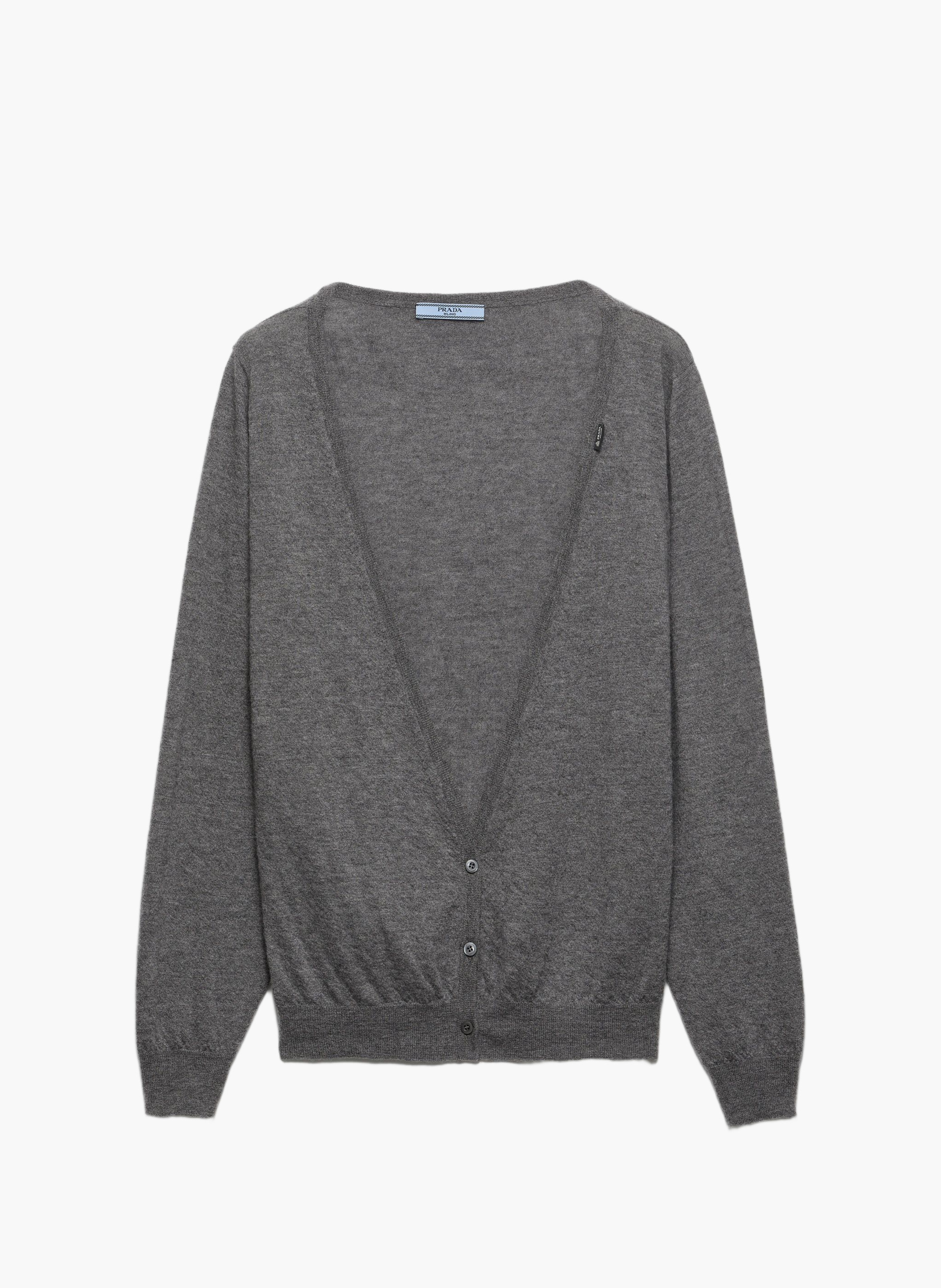Cardigan en cachemire PRADA Gris