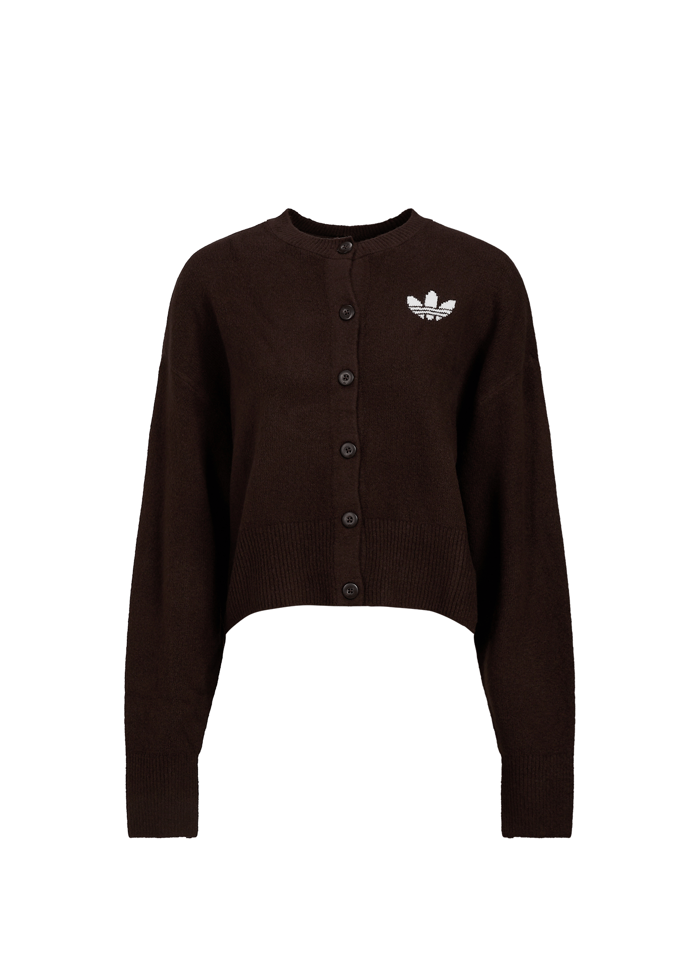 Cardigan ample col rond ADIDAS Marron