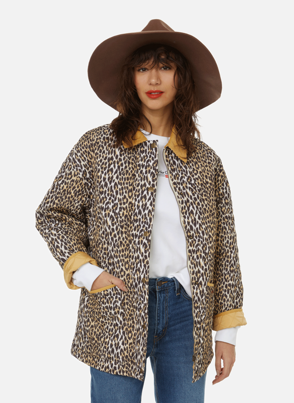 MILLIE LEOPARD-PRINT QUILTED JACKET - LEVI'S for WOMEN 