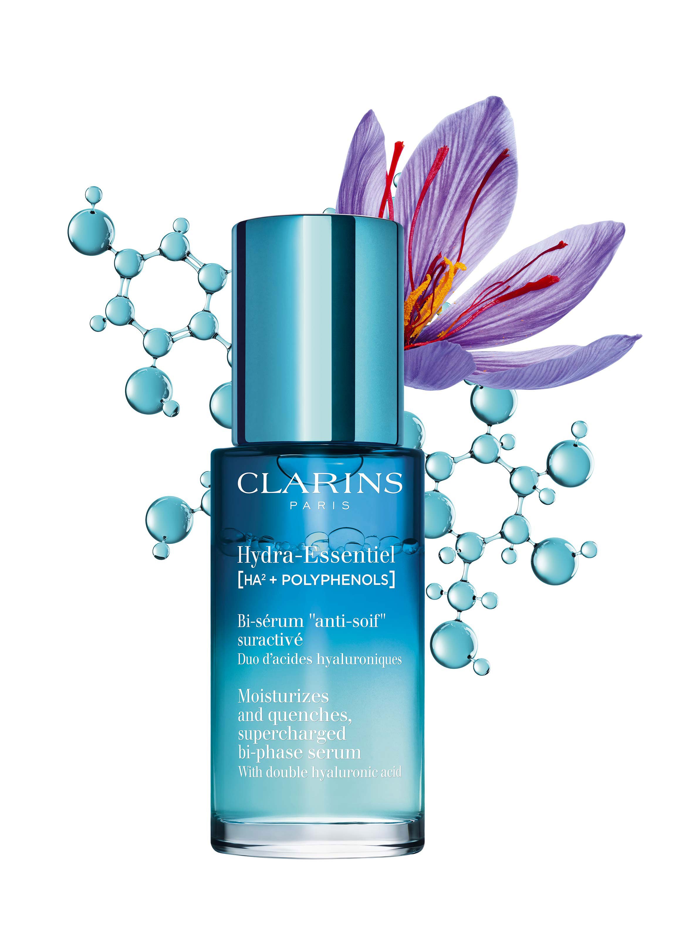 Hydra-Essentiel [HA²+ POLYPHENOLS] Supercharged Bi-Phase Serum CLARINS No color