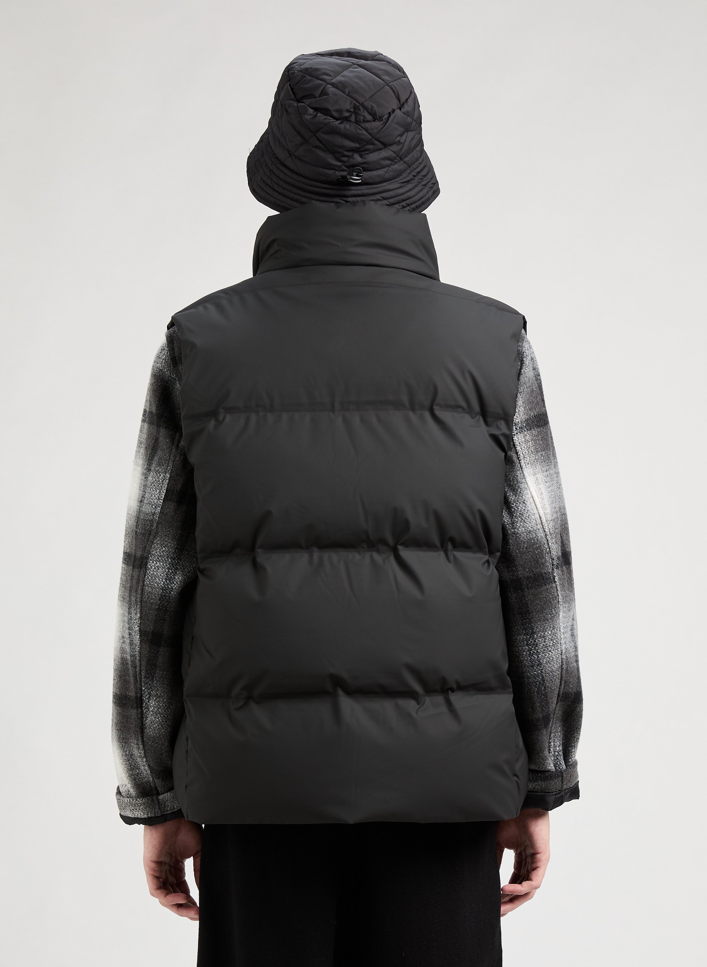Mid-length sleeveless puffer jacket DOCKERS Black