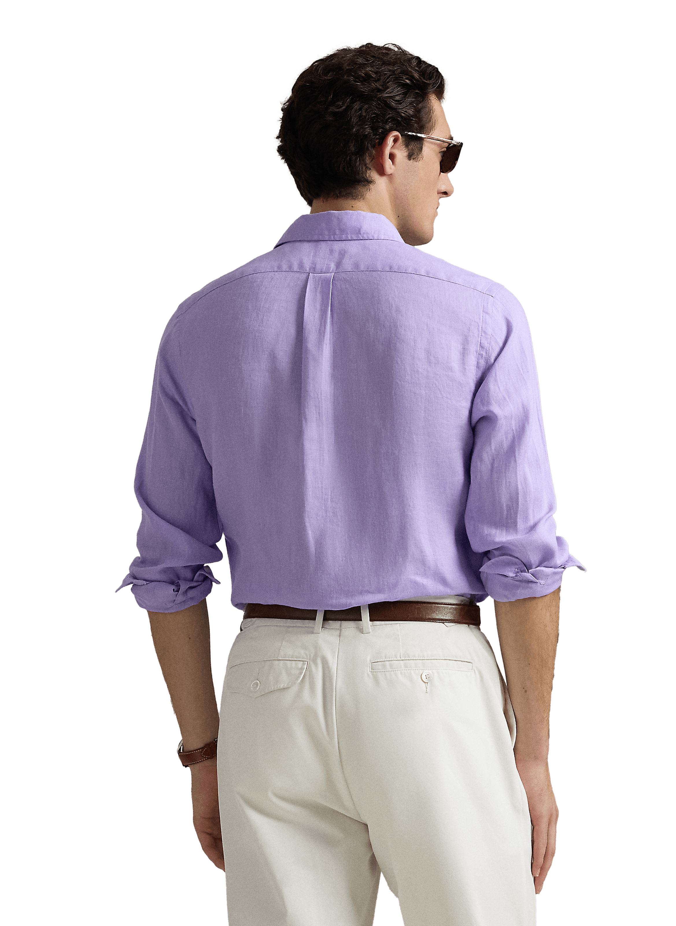 Linen shirt POLO RALPH LAUREN Purple