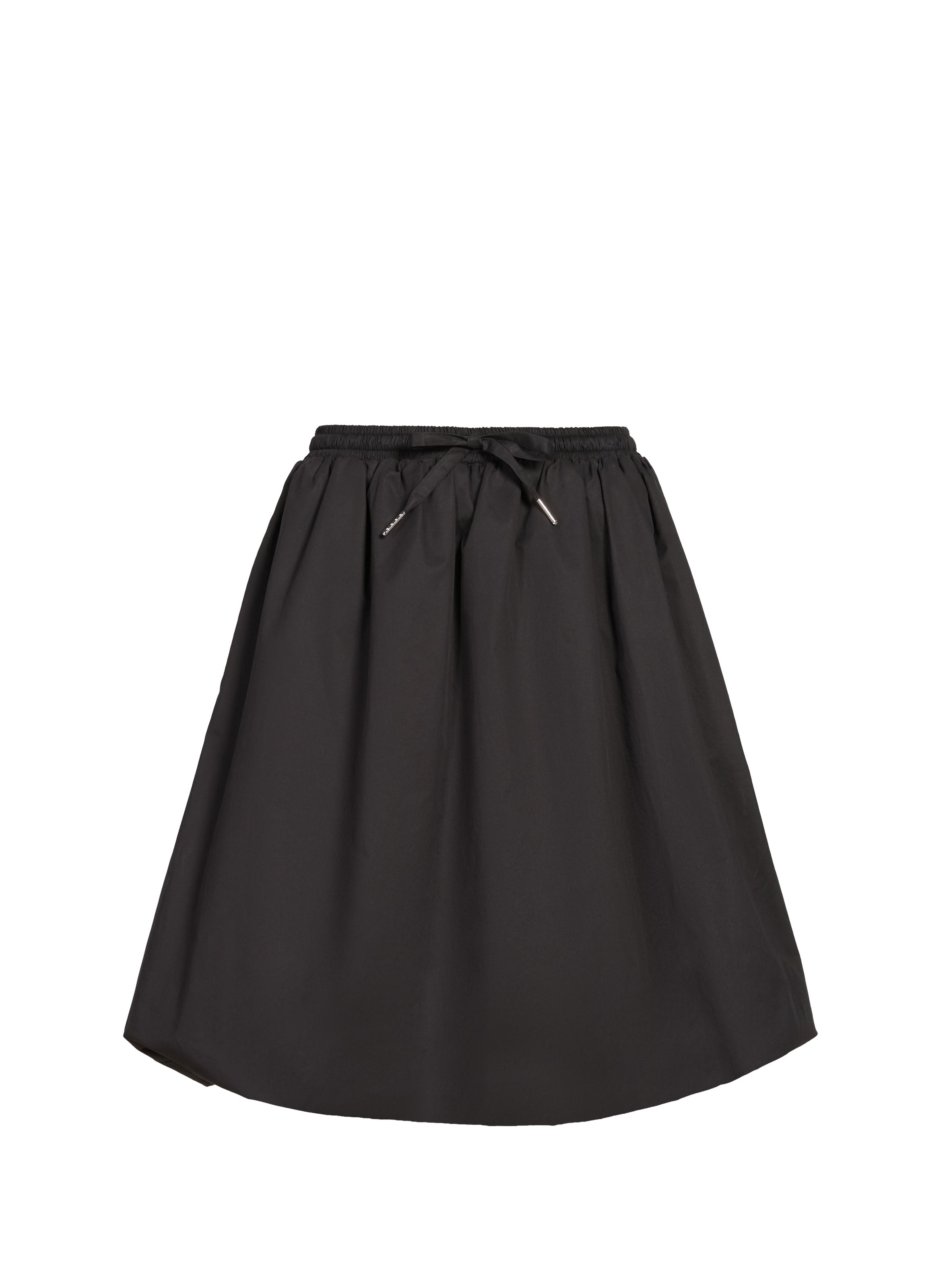 Jupe courte boule en coton mélangé SAISON 1865 Noir
