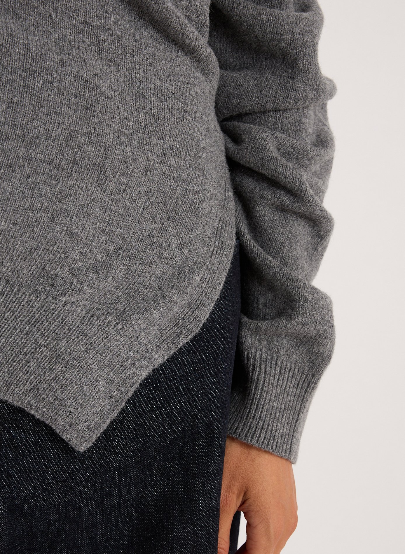 Deconstructed reversible sweater ROHE FRAMES Grey