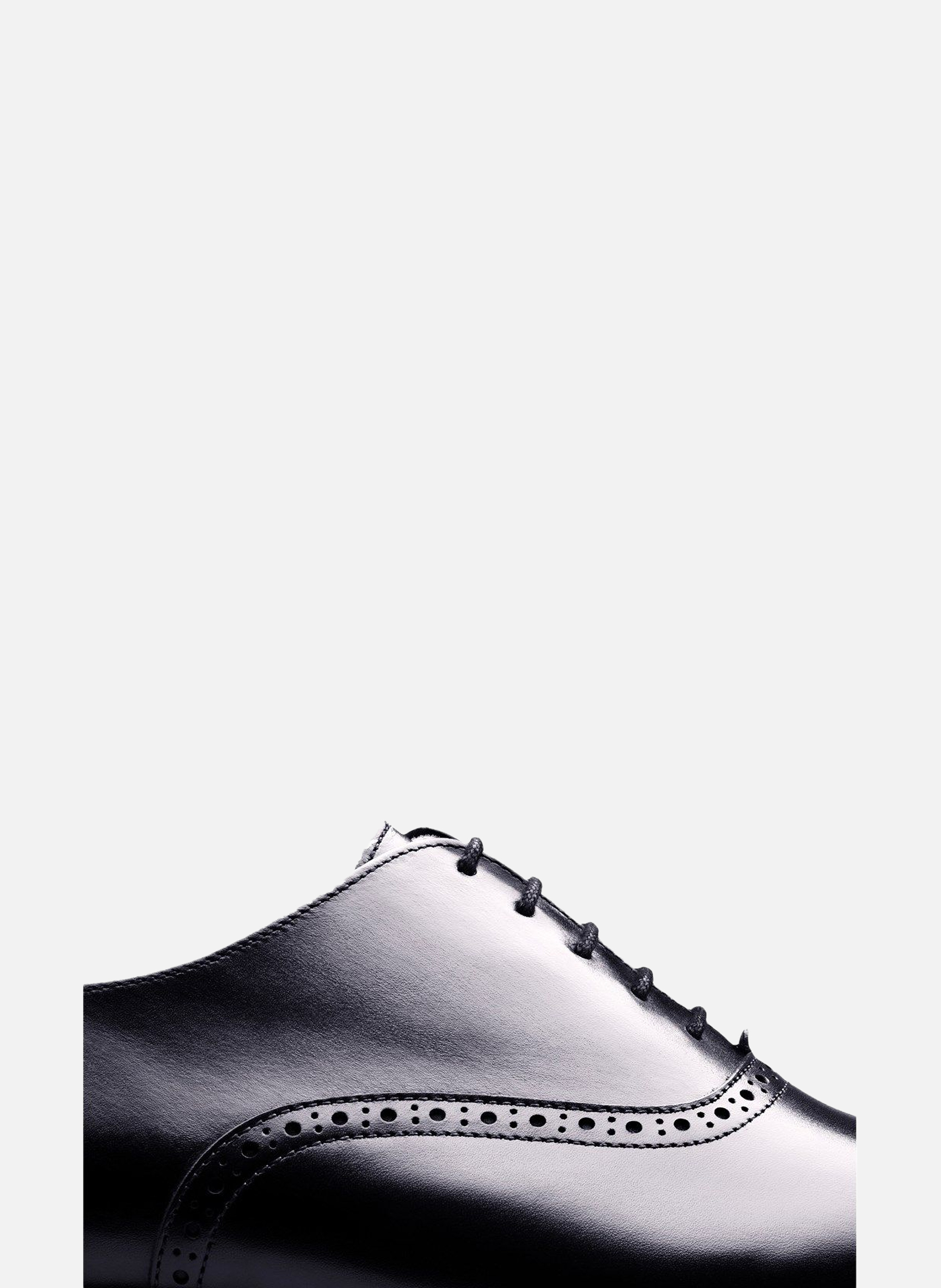 Richelieu cuir balmoral FINSBURY Noir