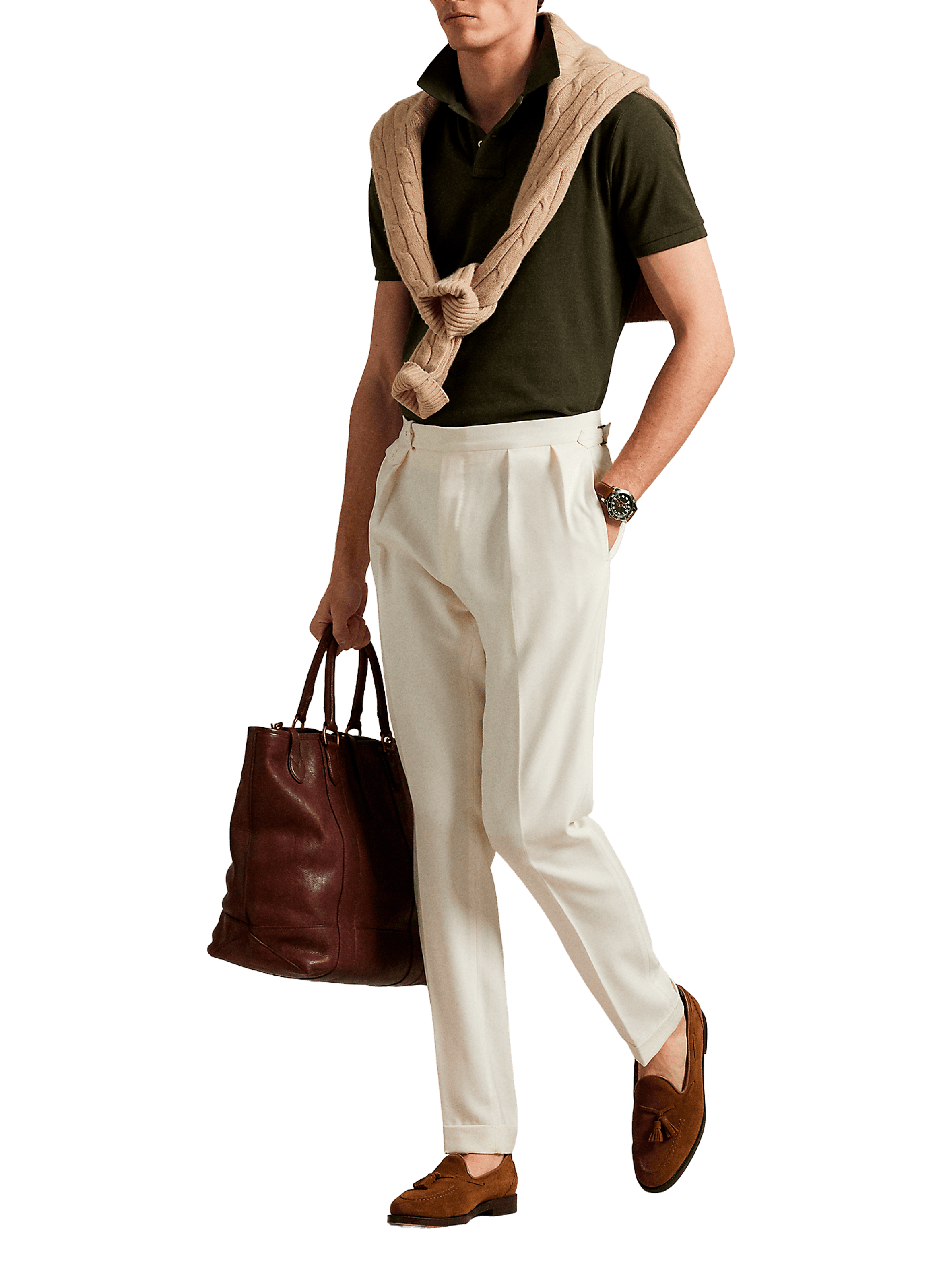 Organic cotton piqué polo shirt POLO RALPH LAUREN Khaki