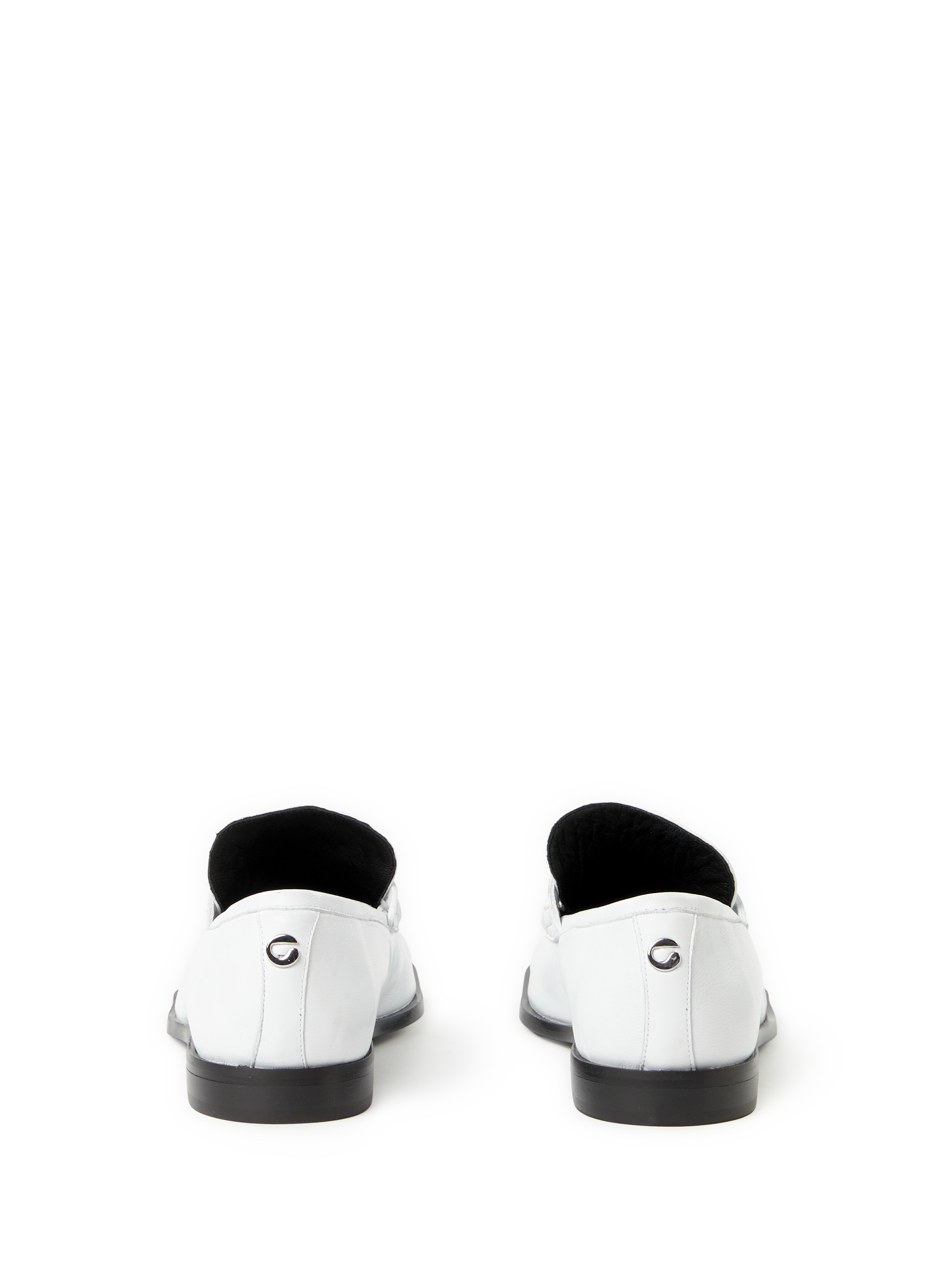 Distinctive leather moccasins with toe details COPERNI White