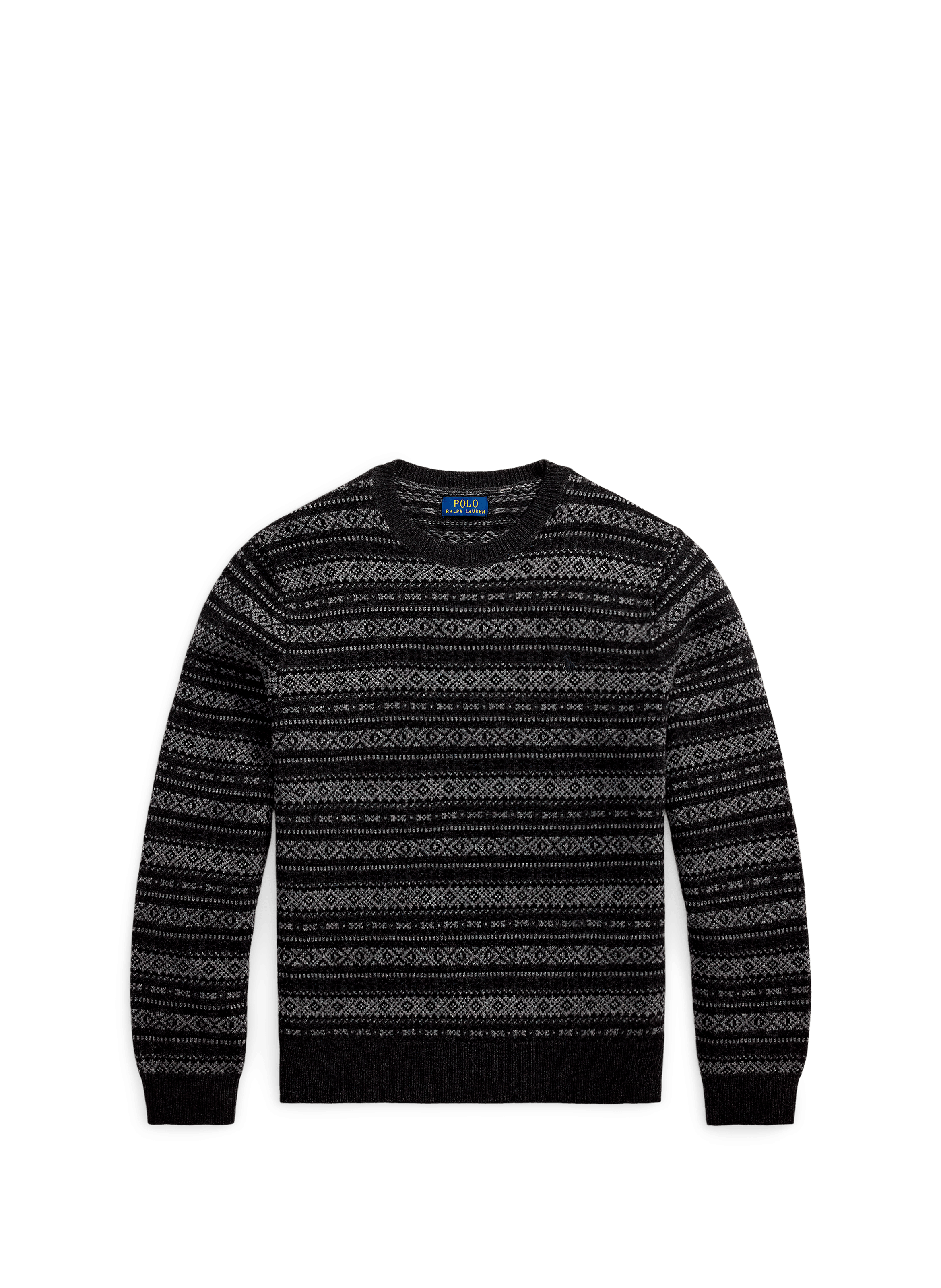 Pull col rond en laine POLO RALPH LAUREN Gris