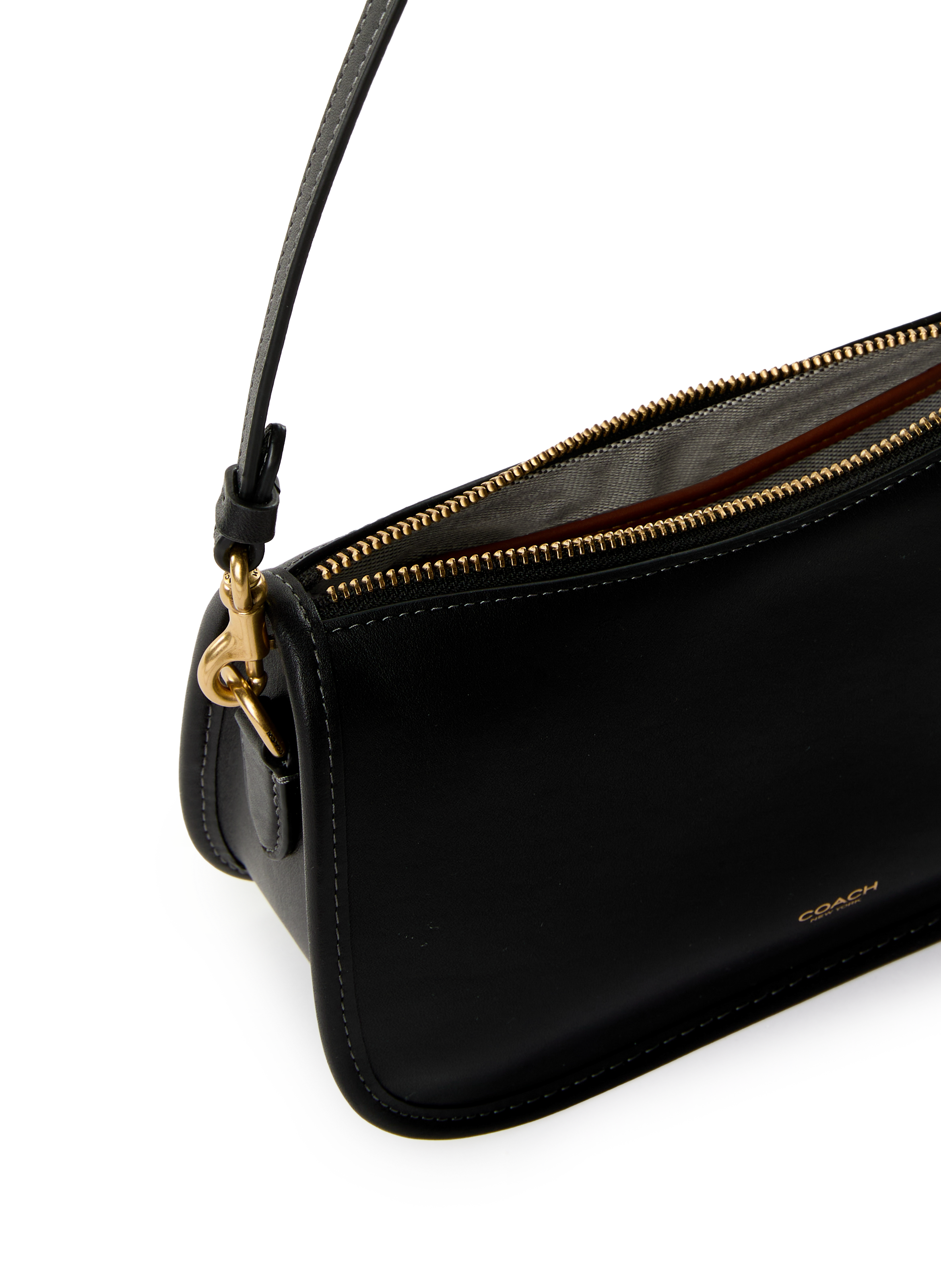 Sac Waverly en cuir COACH Noir