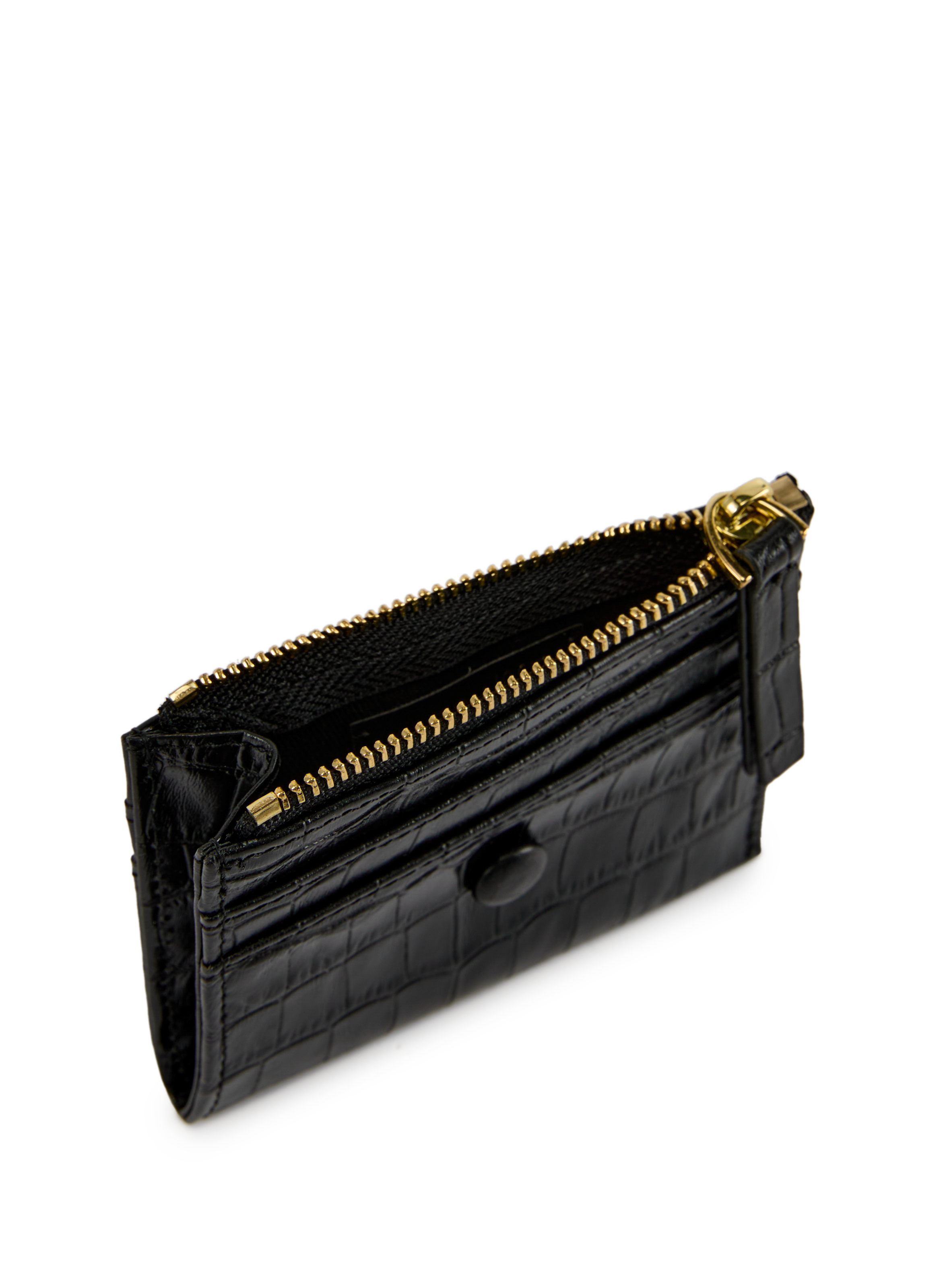  Leather card holder SAISON 1865 Black