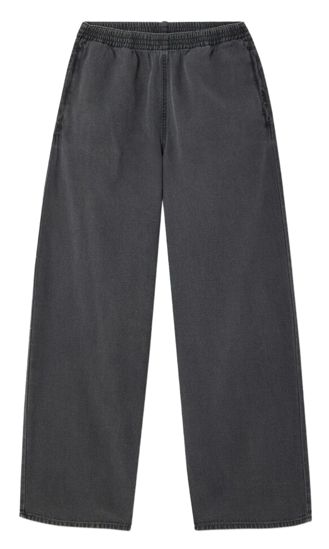 AMERICAN VINTAGE Pantalon droit en coton jazy Noir
