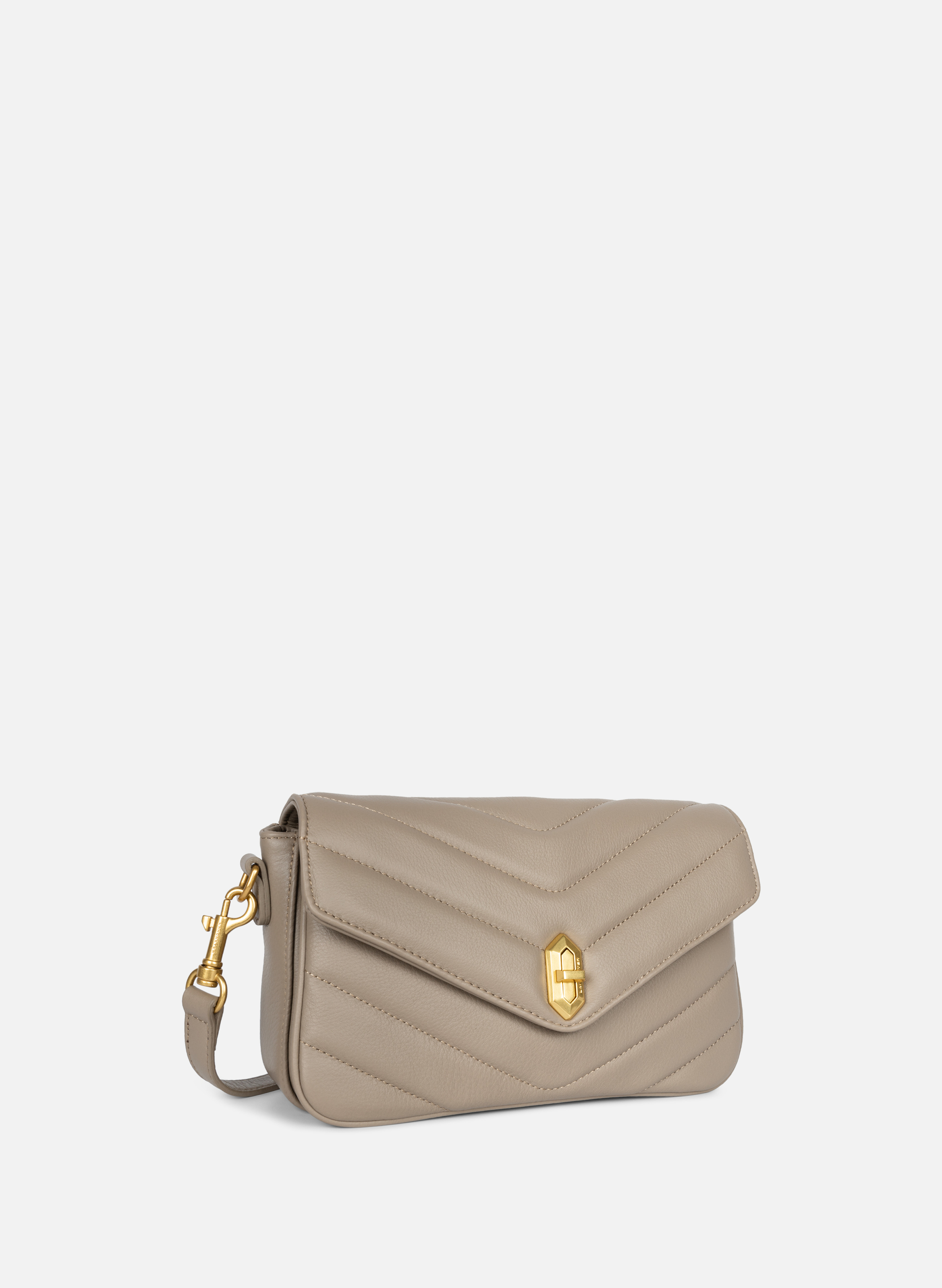 Crossbody bag - Soft Matelassé LANCASTER Grey