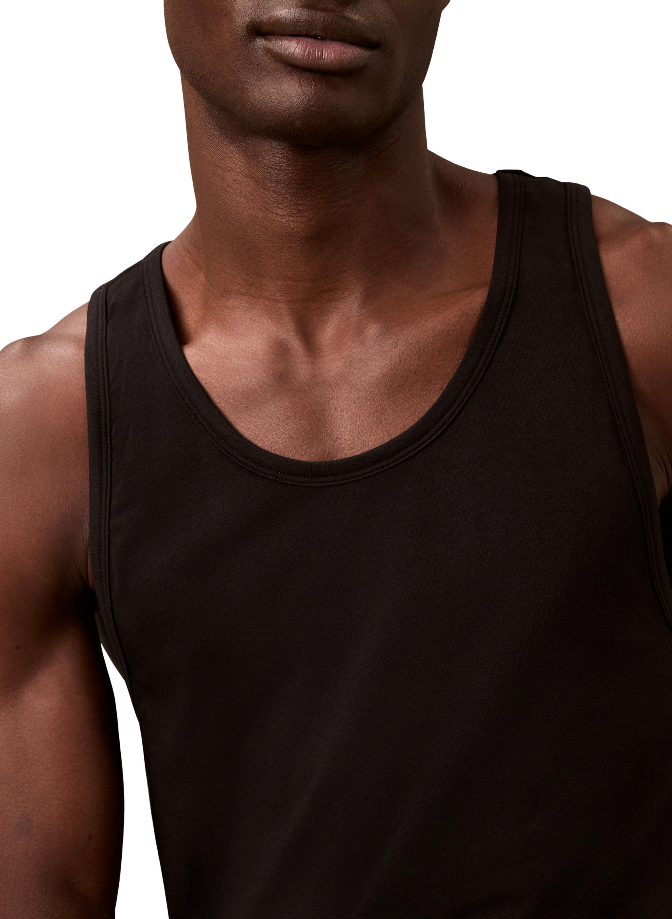 Débardeur en coton mélangé CALVIN KLEIN Noir