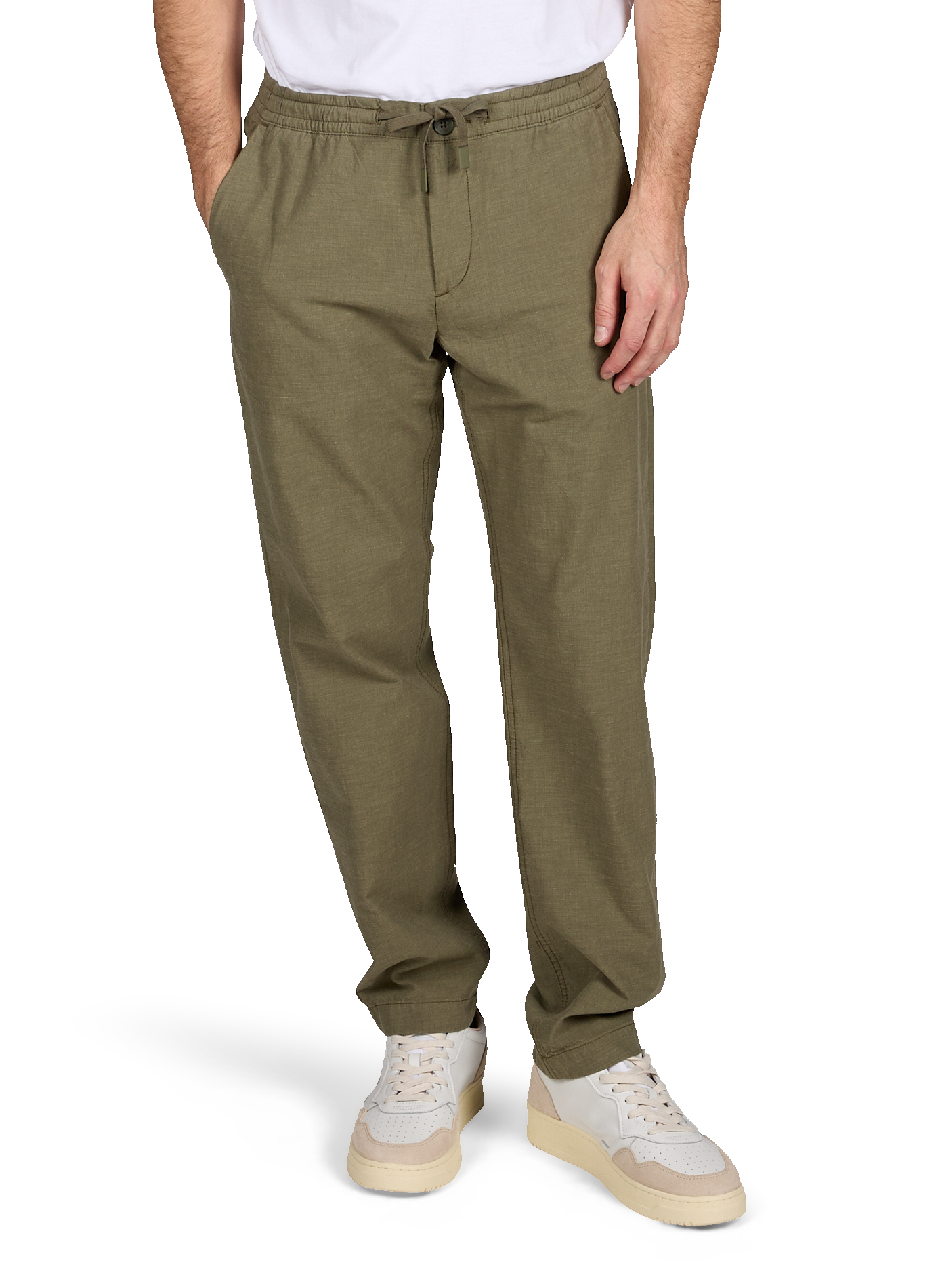 Cotton drawstring pants TIMBERLAND Khaki