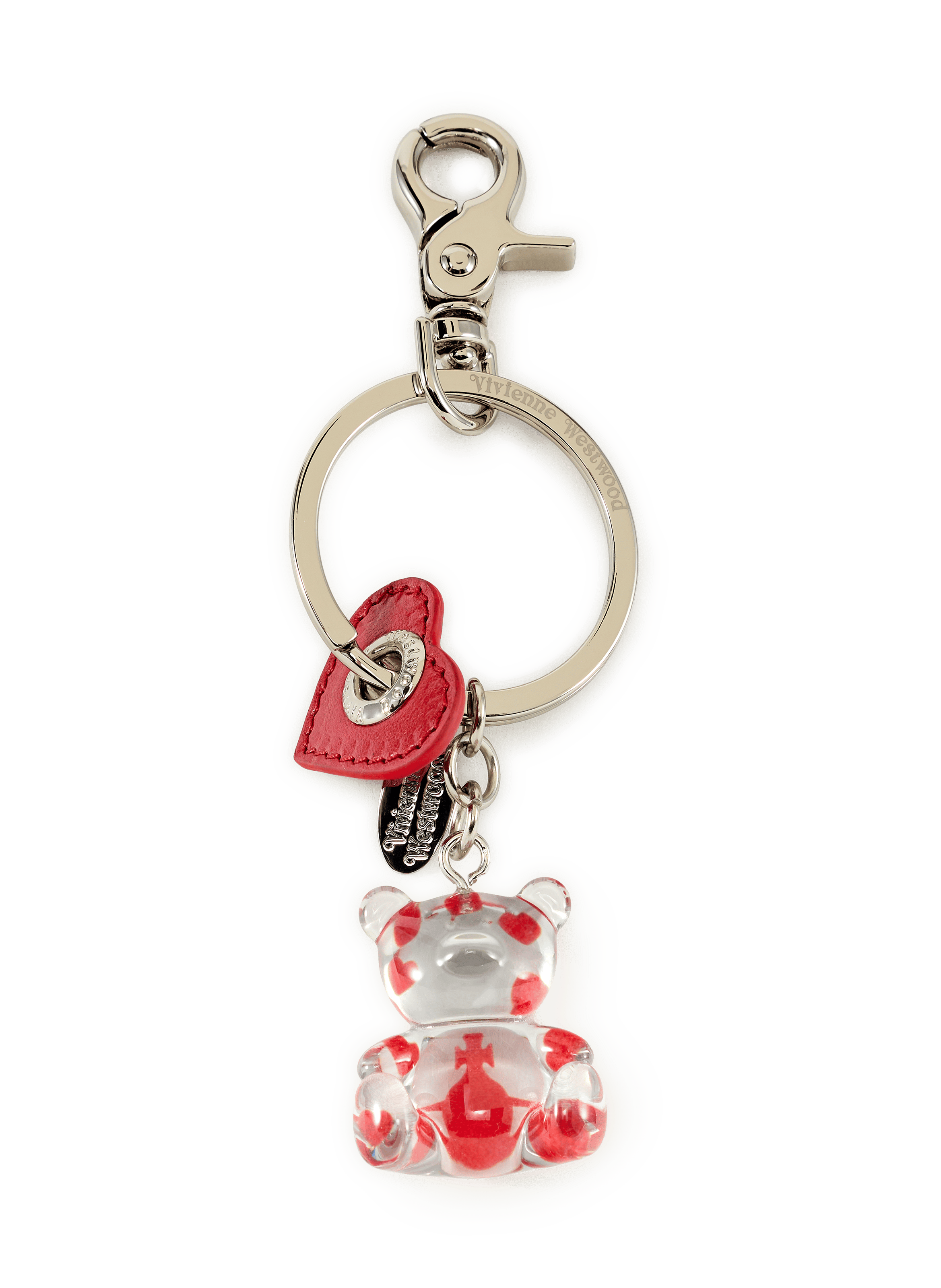 Schlüsselanhänger Teddy transparent VIVIENNE WESTWOOD Rot