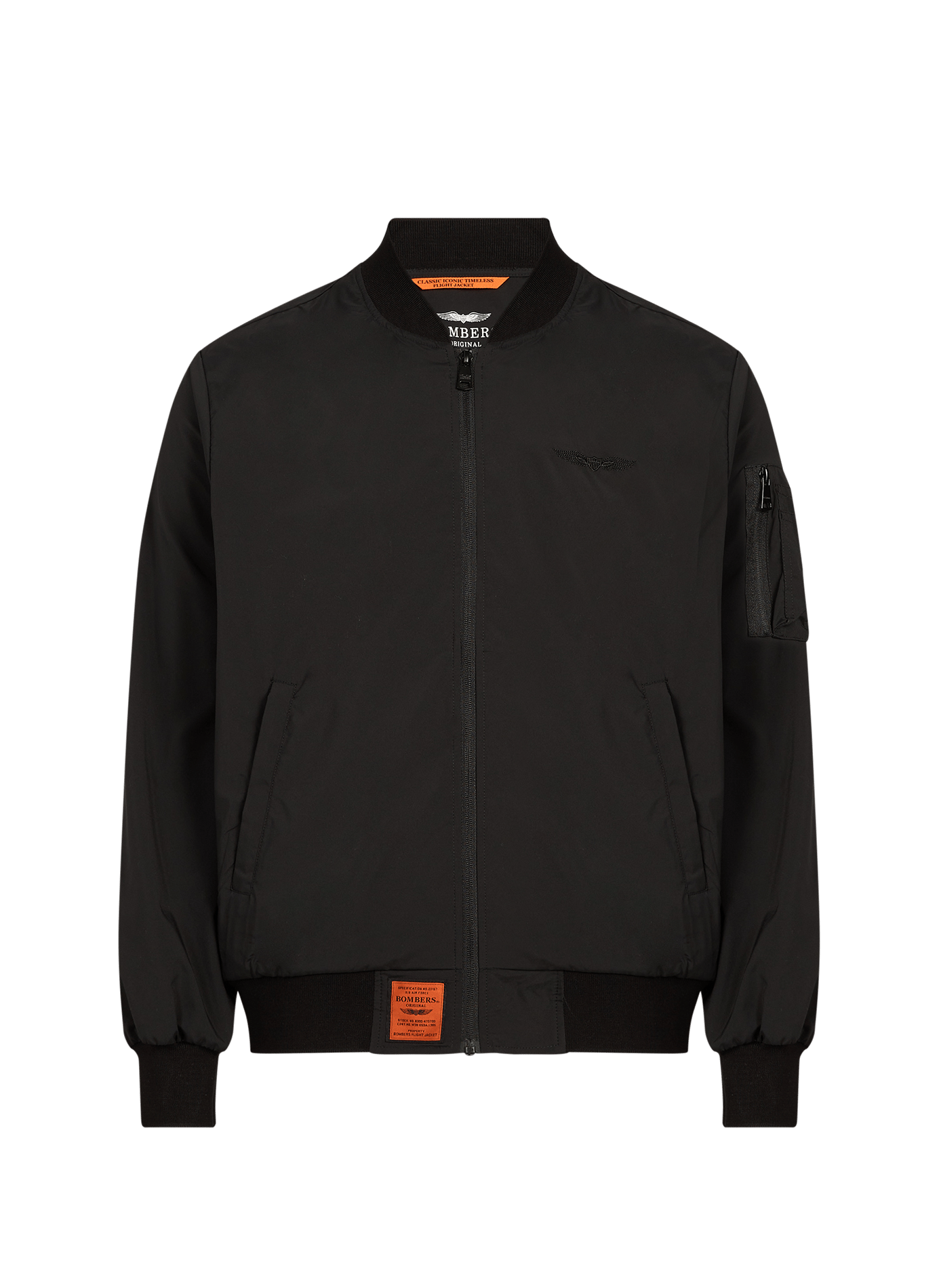 Bomber zippé à logo BOMBERS ORIGINAL Noir