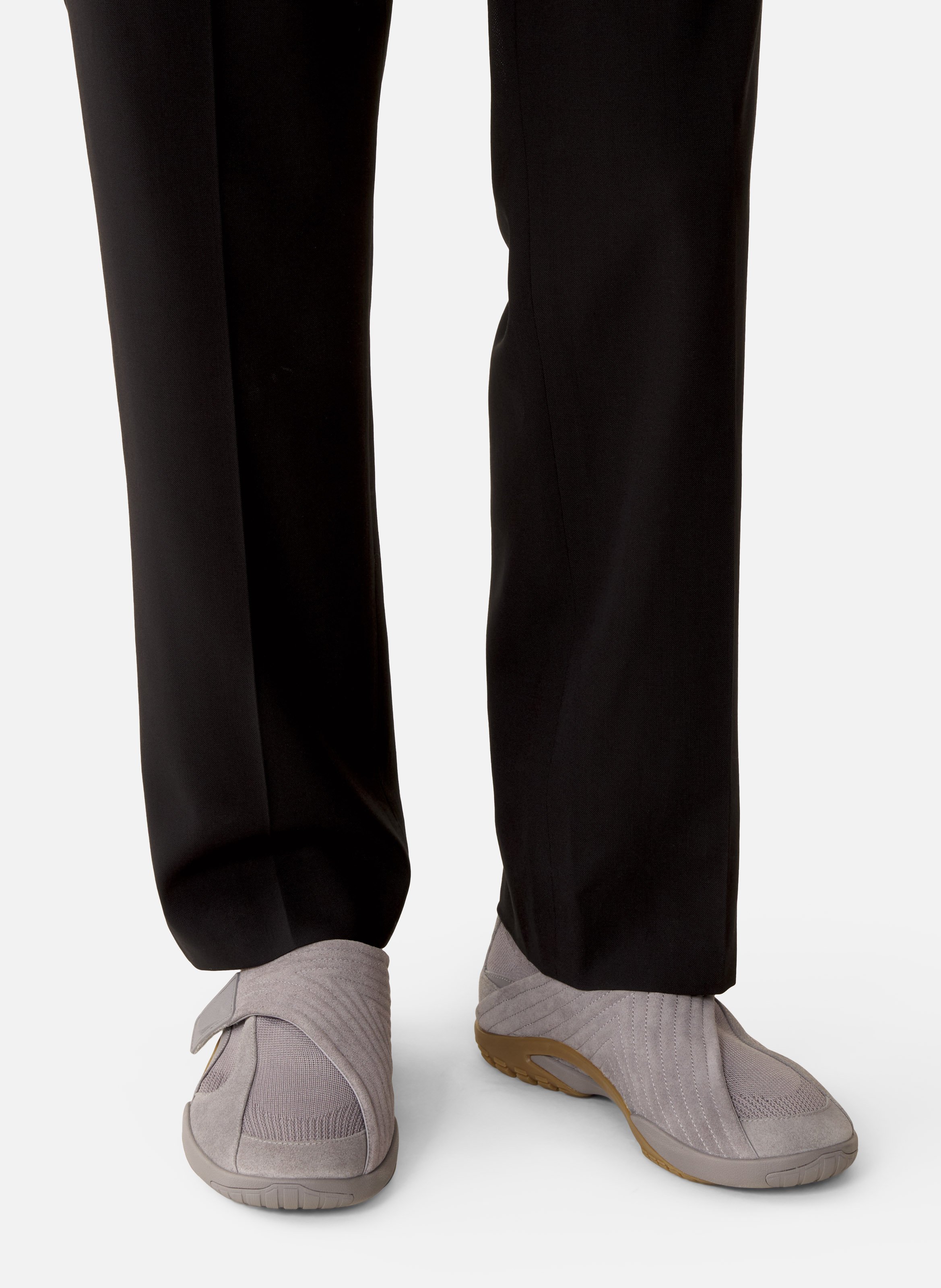 Sneaker lnv1 en suede tricote LANVIN Gris