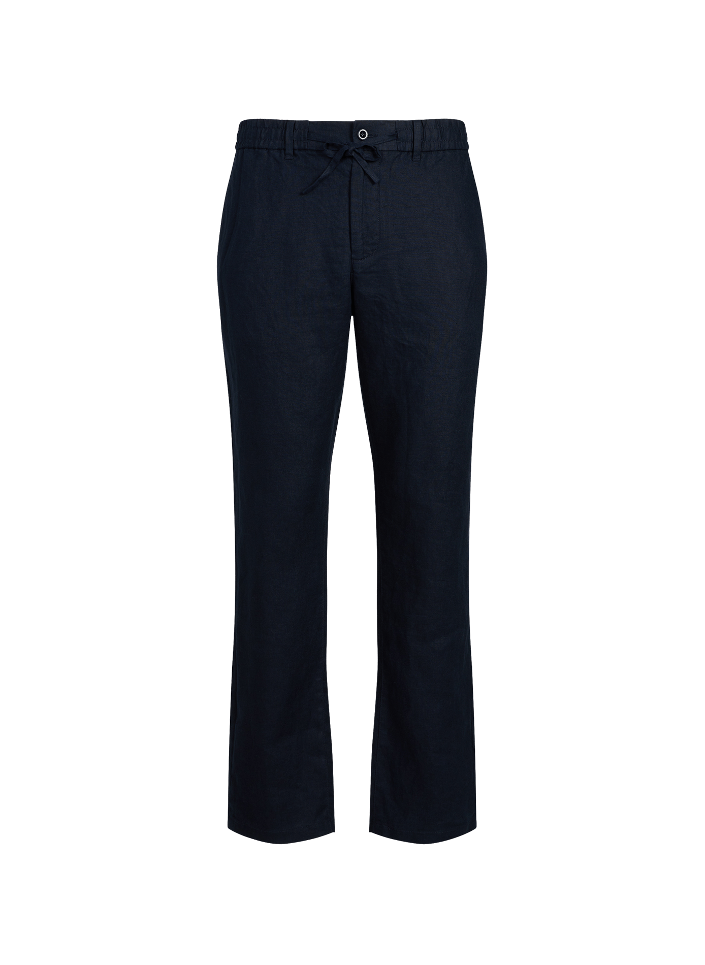 Straight-leg linen trousers GANT Blue