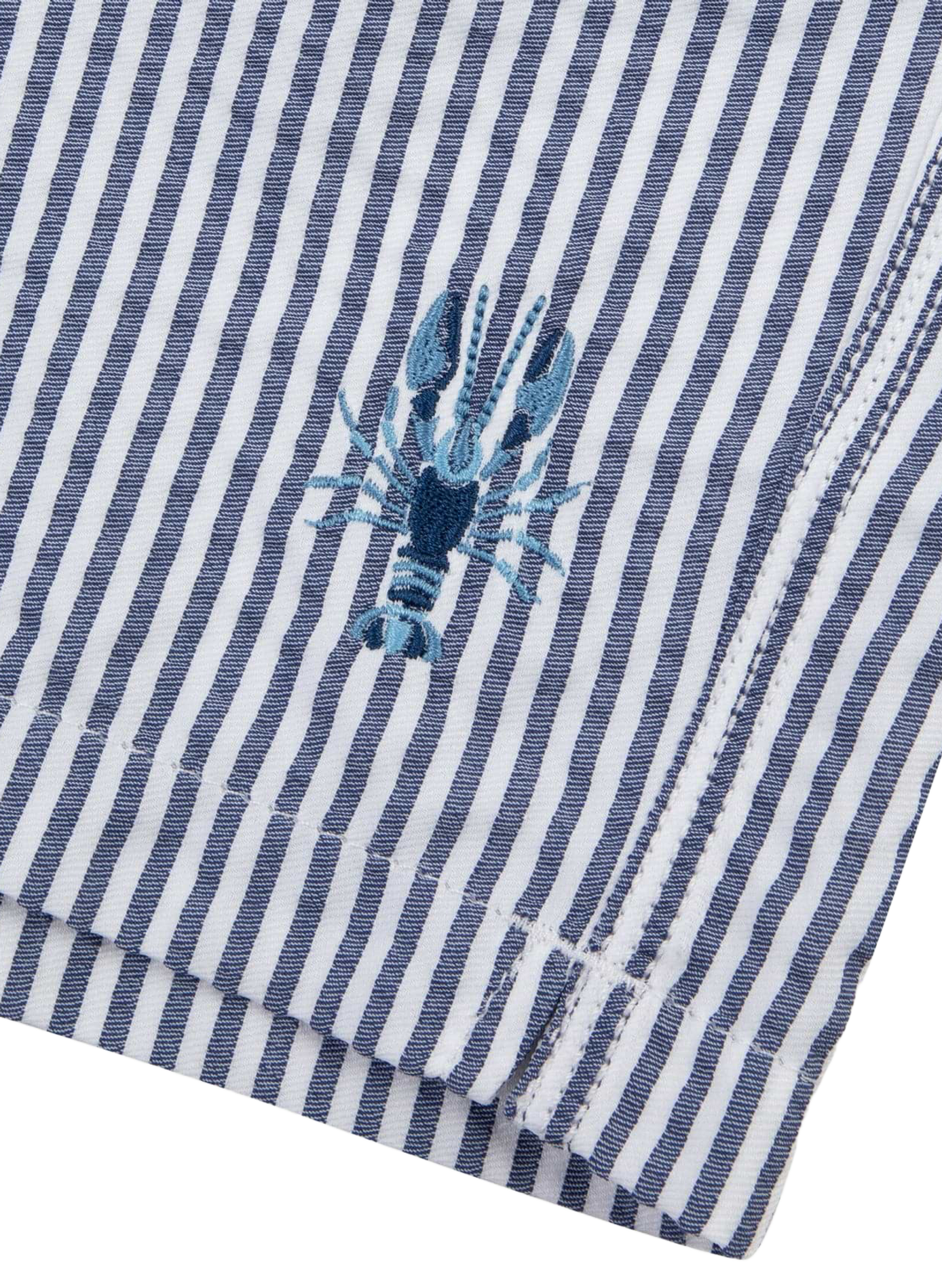Short de bain rayé à logo MAISON LABICHE Bleu