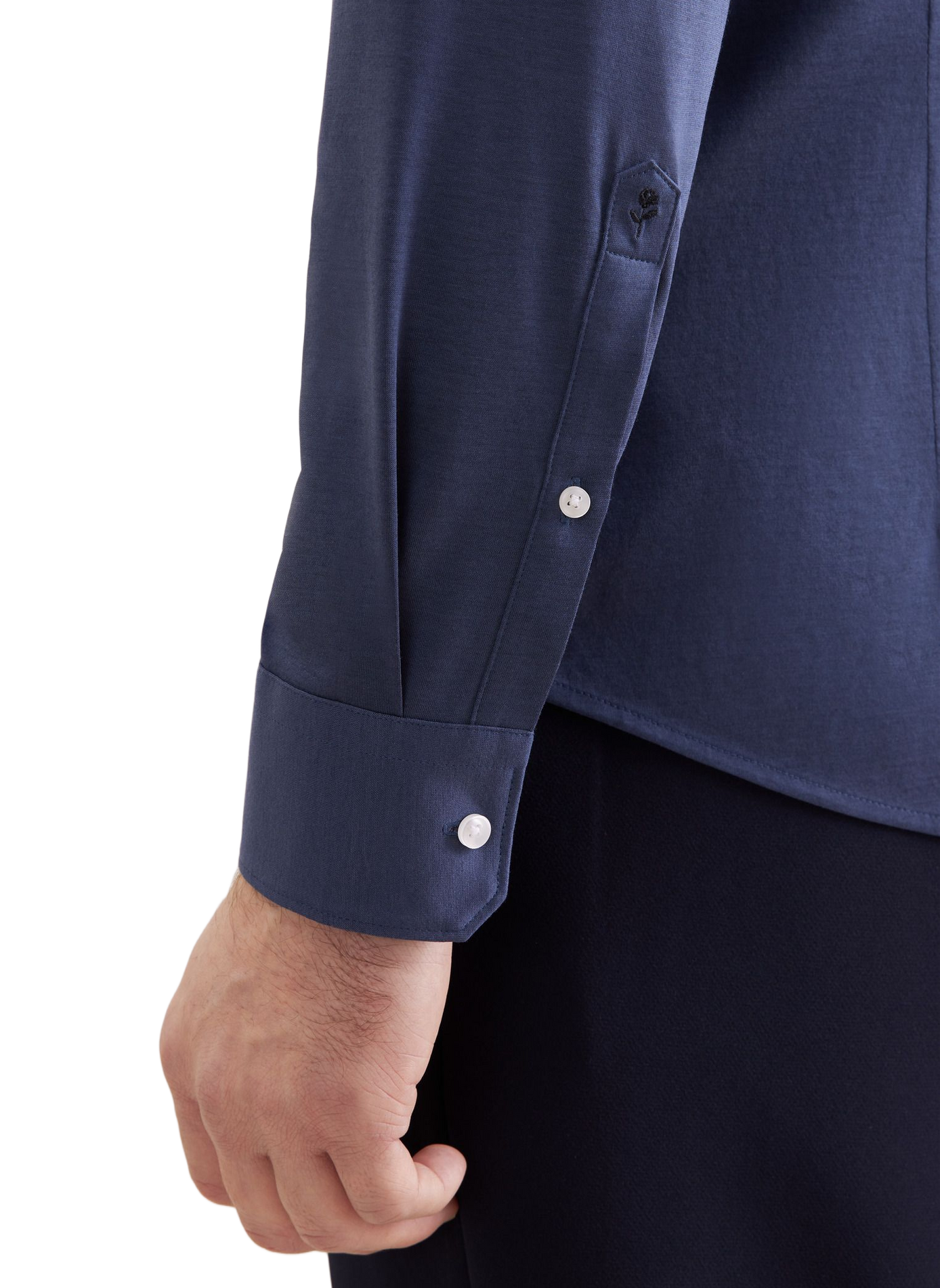 Chemise droite en lin SEIDENSTICKER Bleu