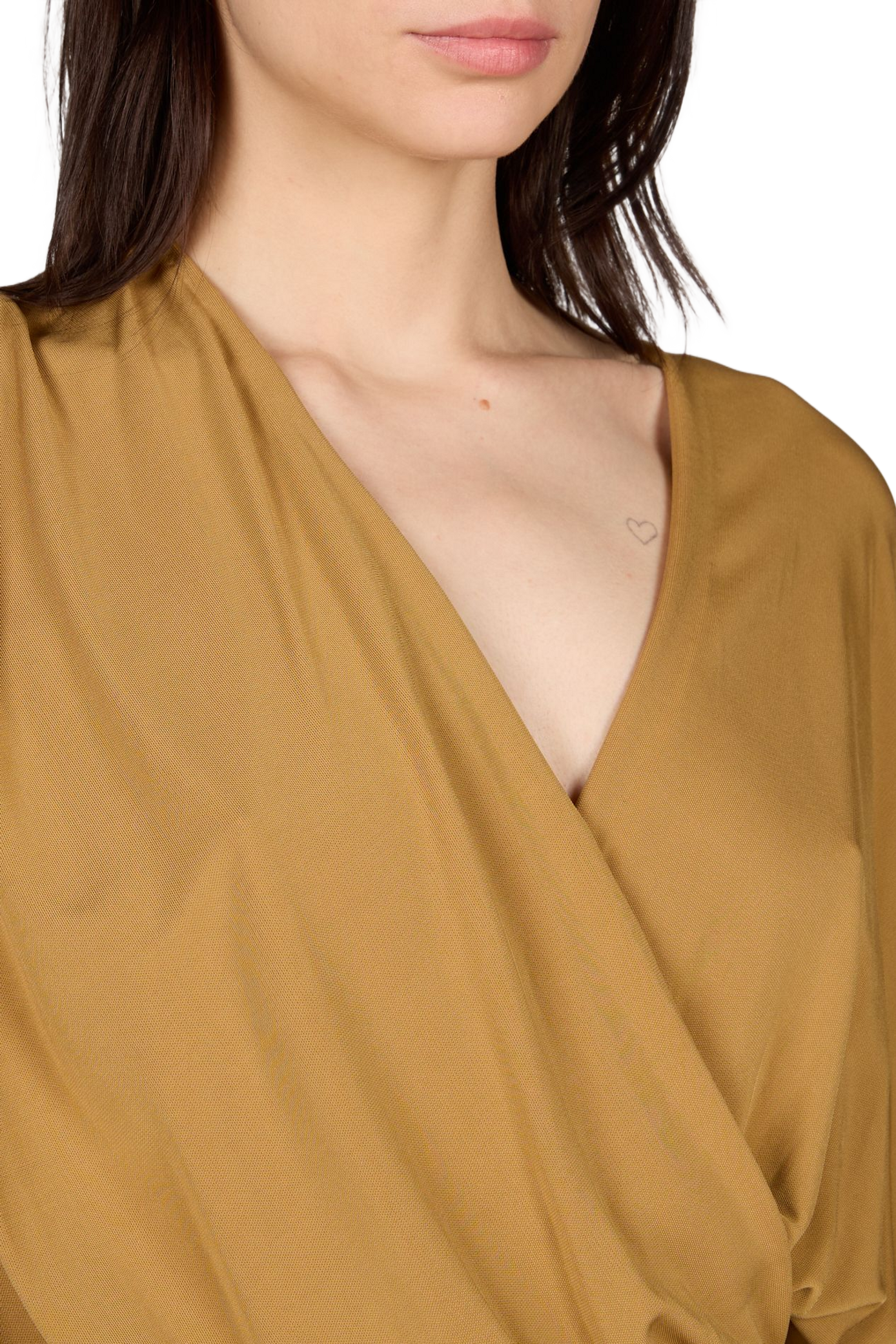 Asymmetrical Leather Top CHRISTOPHER ESBER Yellow