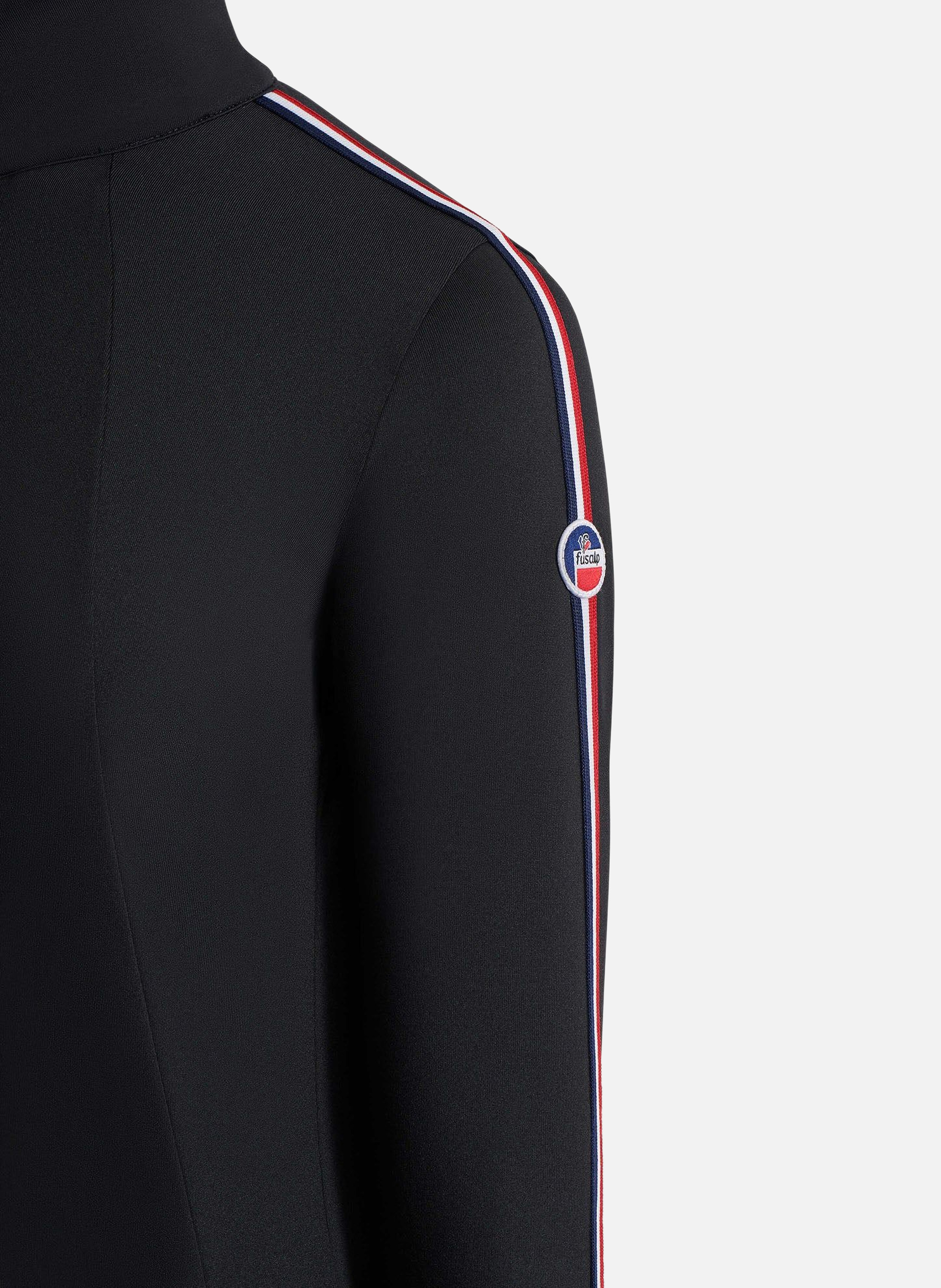 Stellia high-neck fitted sweater. FUSALP Black