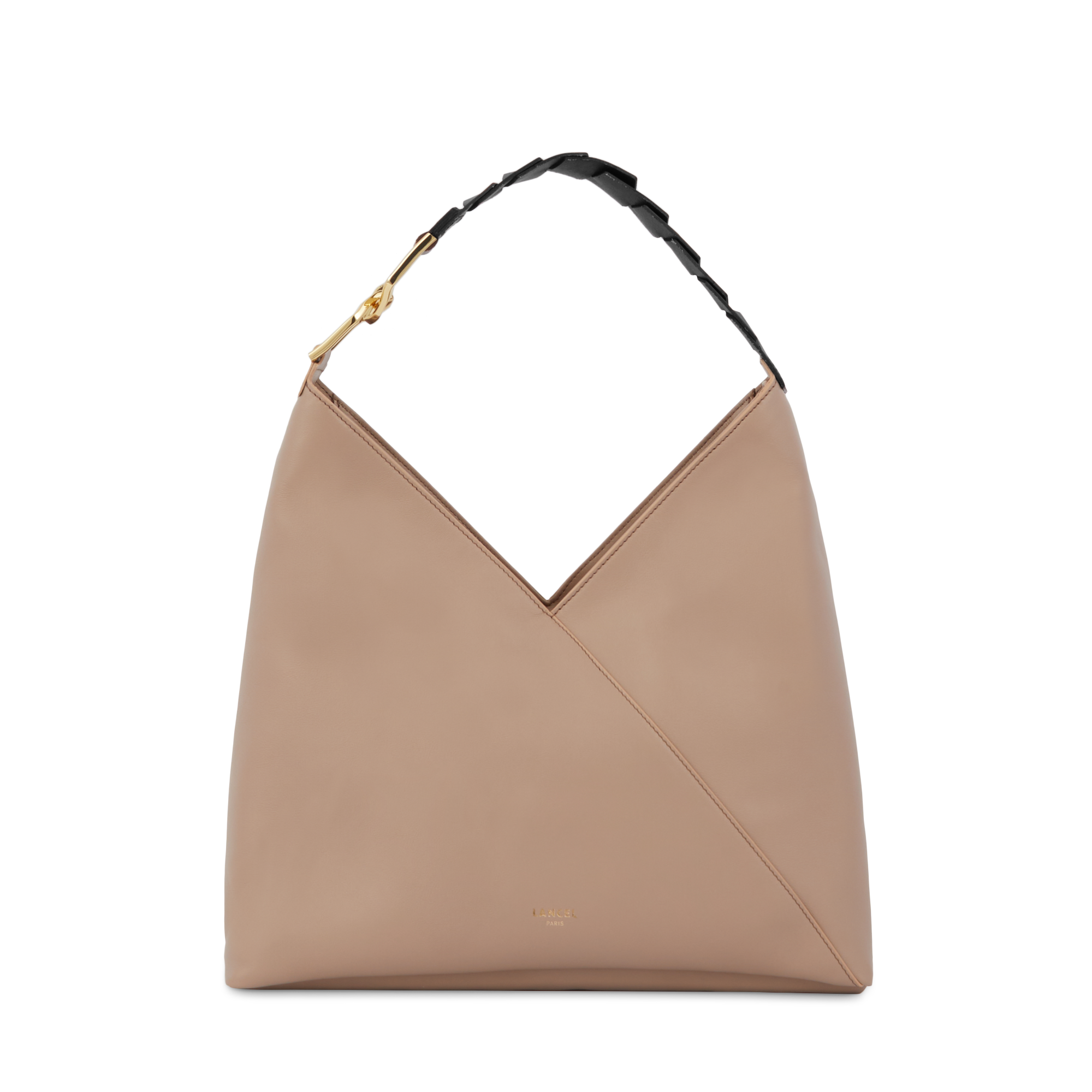 Hobo tas Pagode van Lancel in graan- en gladde kalfsleer LANCEL Beige