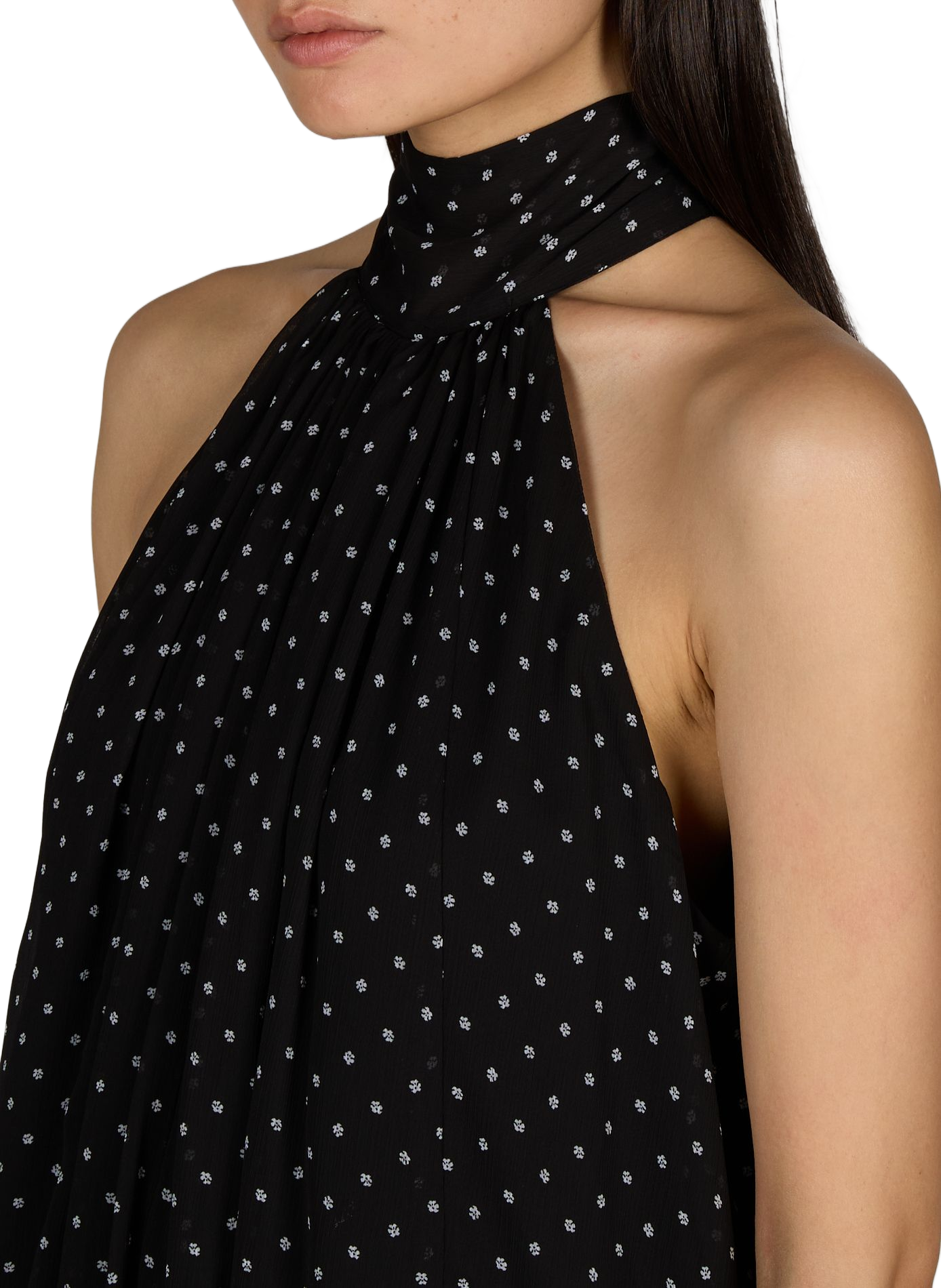 Sleeveless floral jumpsuit ROTATE Black