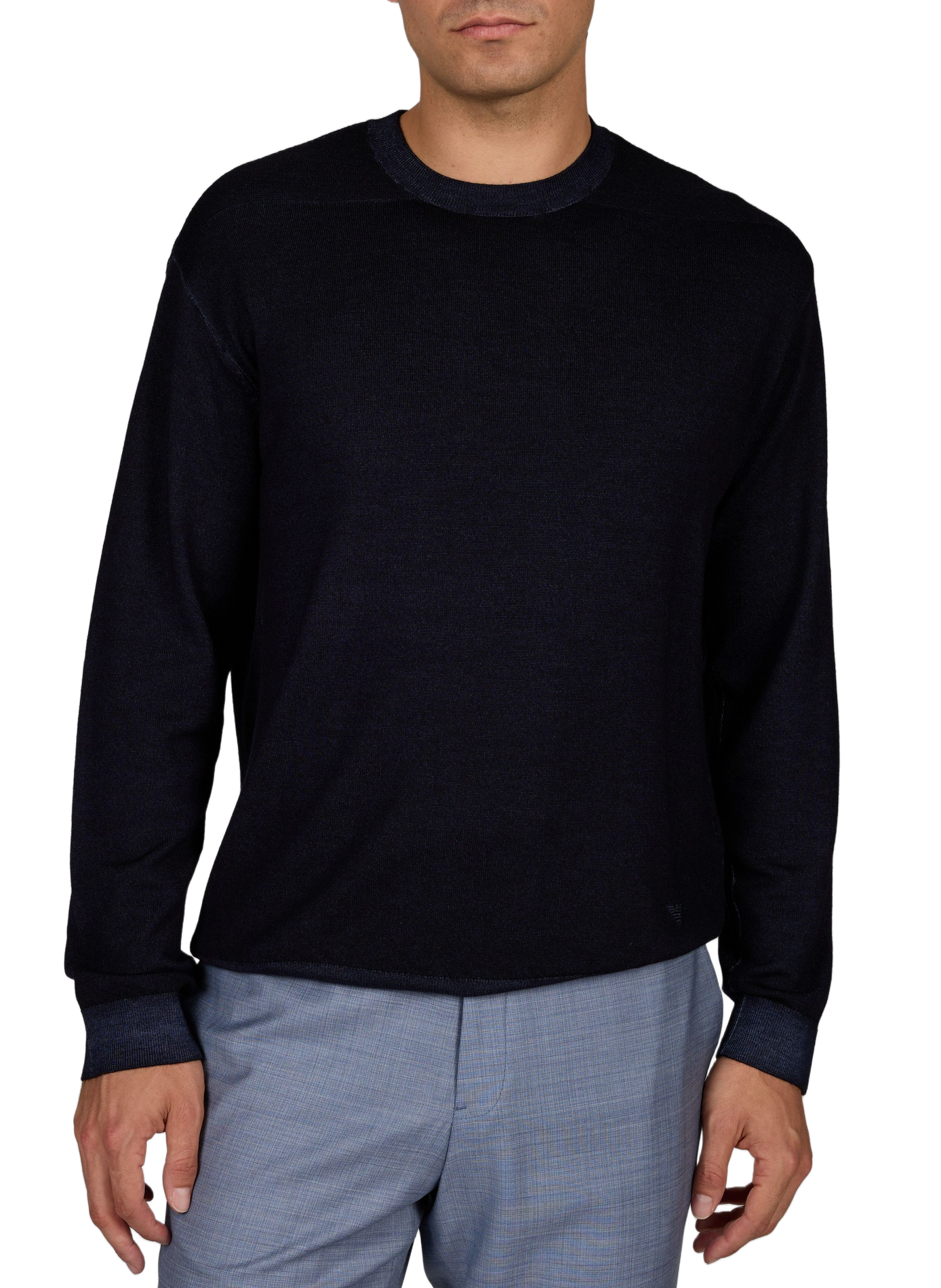 Sweatshirt in virgin wool EMPORIO ARMANI Blue