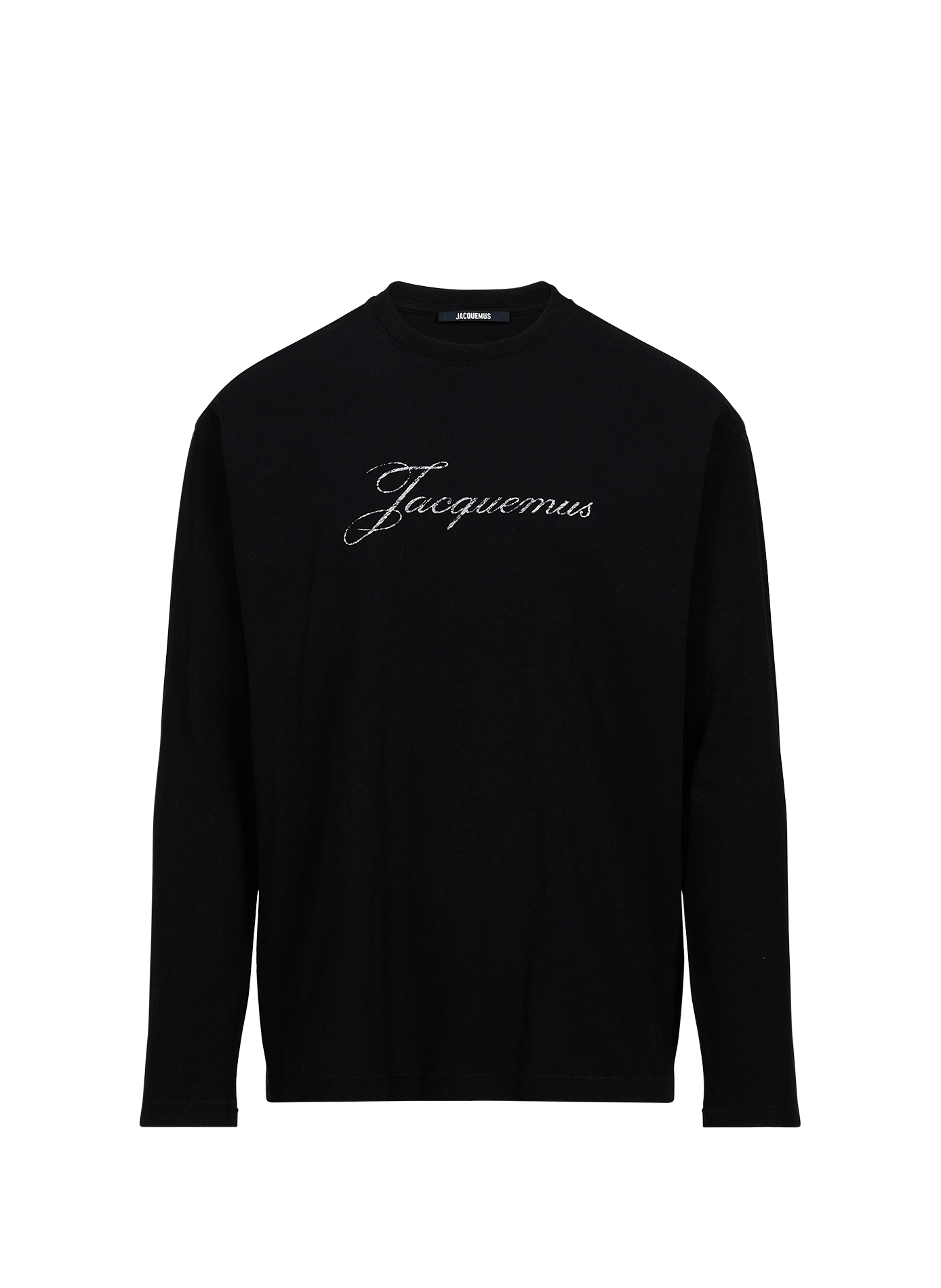 T-shirt van recht gesneden katoenmix JACQUEMUS Zwart
