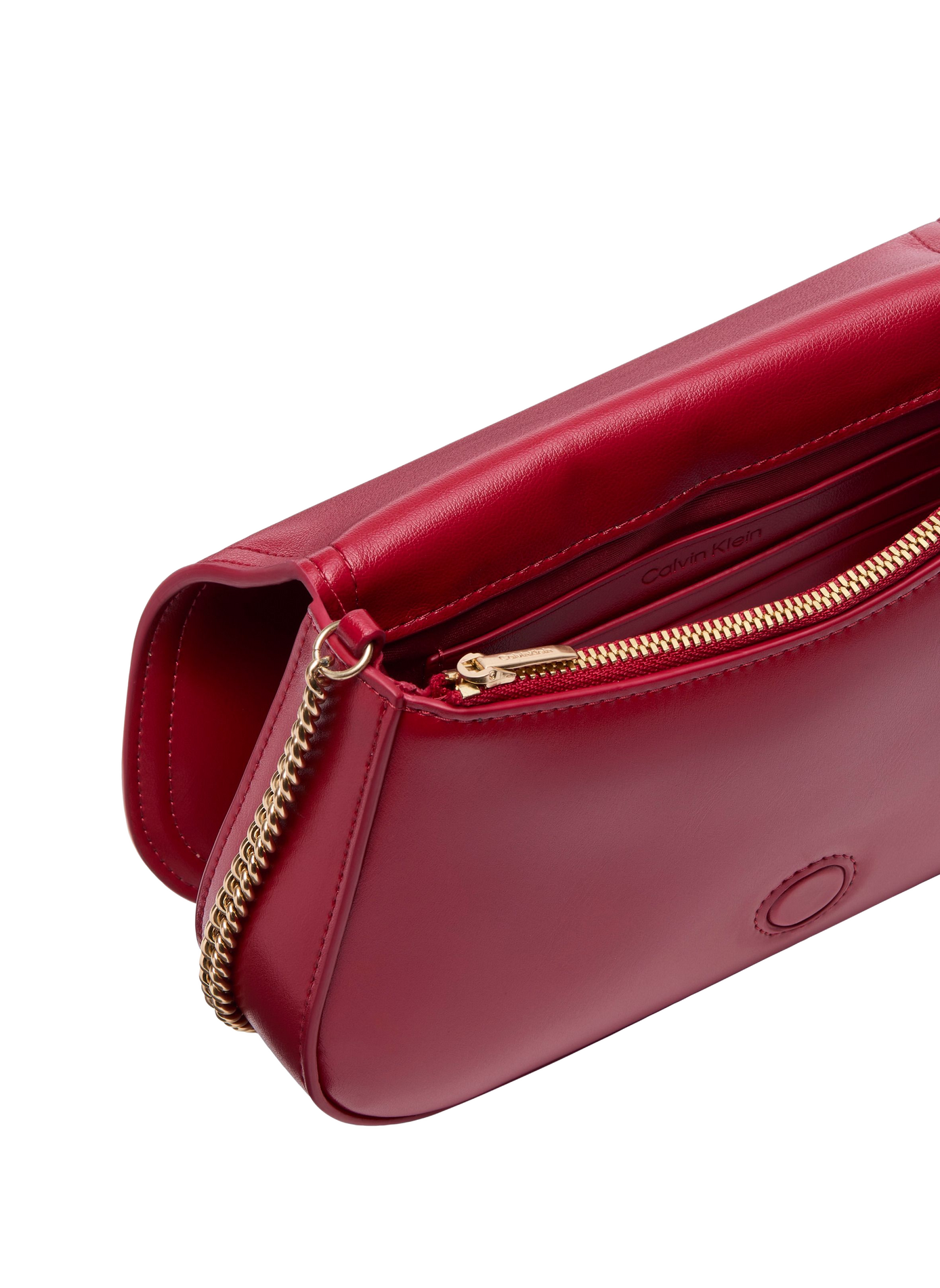 Shoulder Bag with Chain Strap CALVIN KLEIN Red