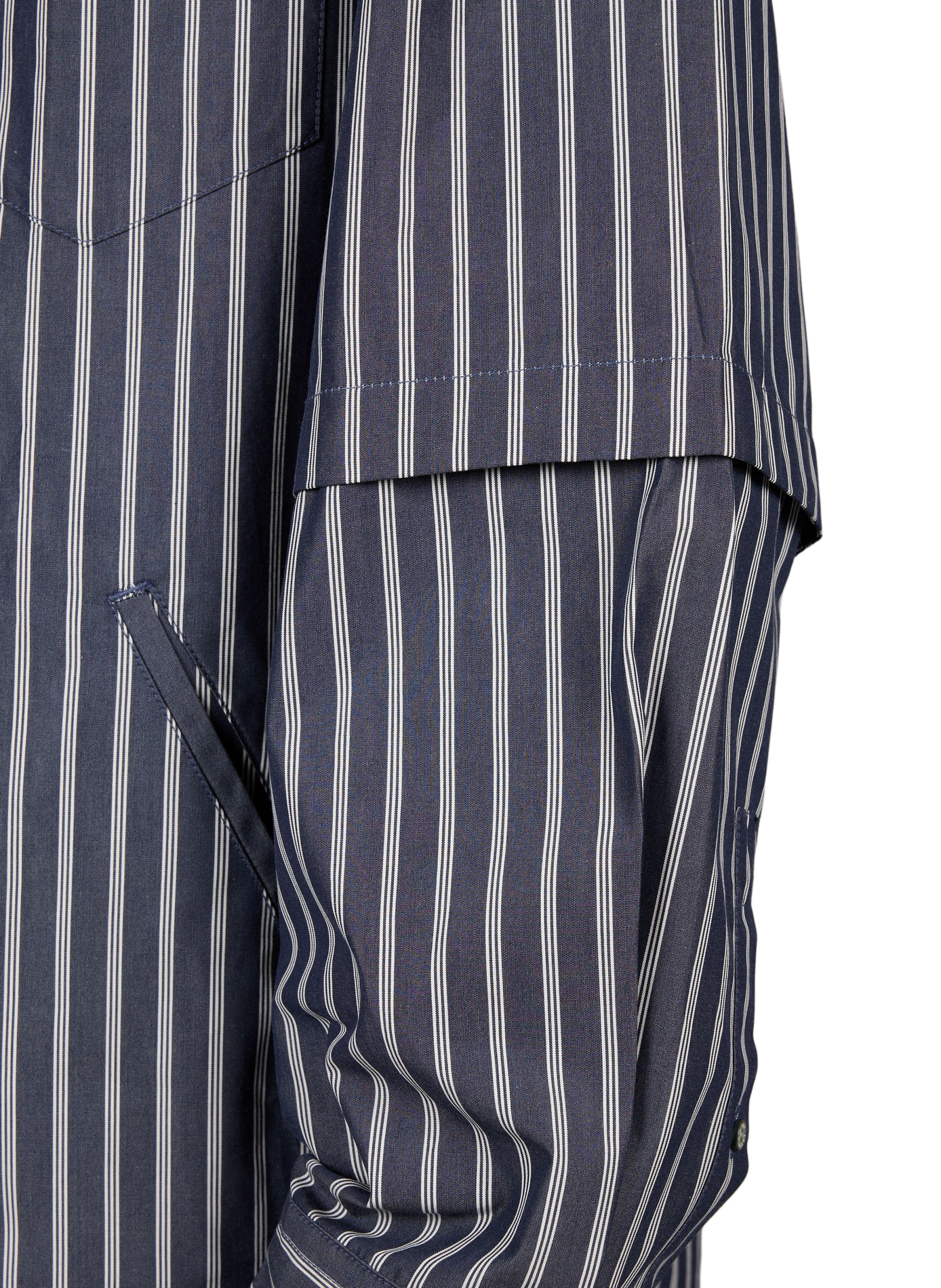 Chemise oversize col classique en coton rayé ACNE STUDIOS Bleu