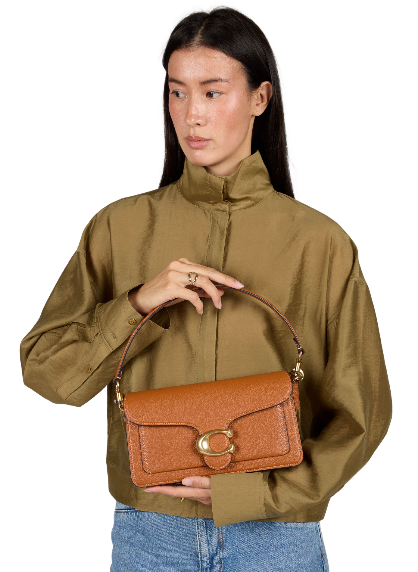 Schultertasche Tabby 26 COACH Braun