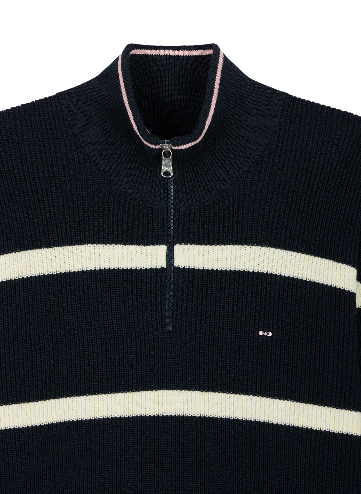Pull col montant en coton EDEN PARK Blue